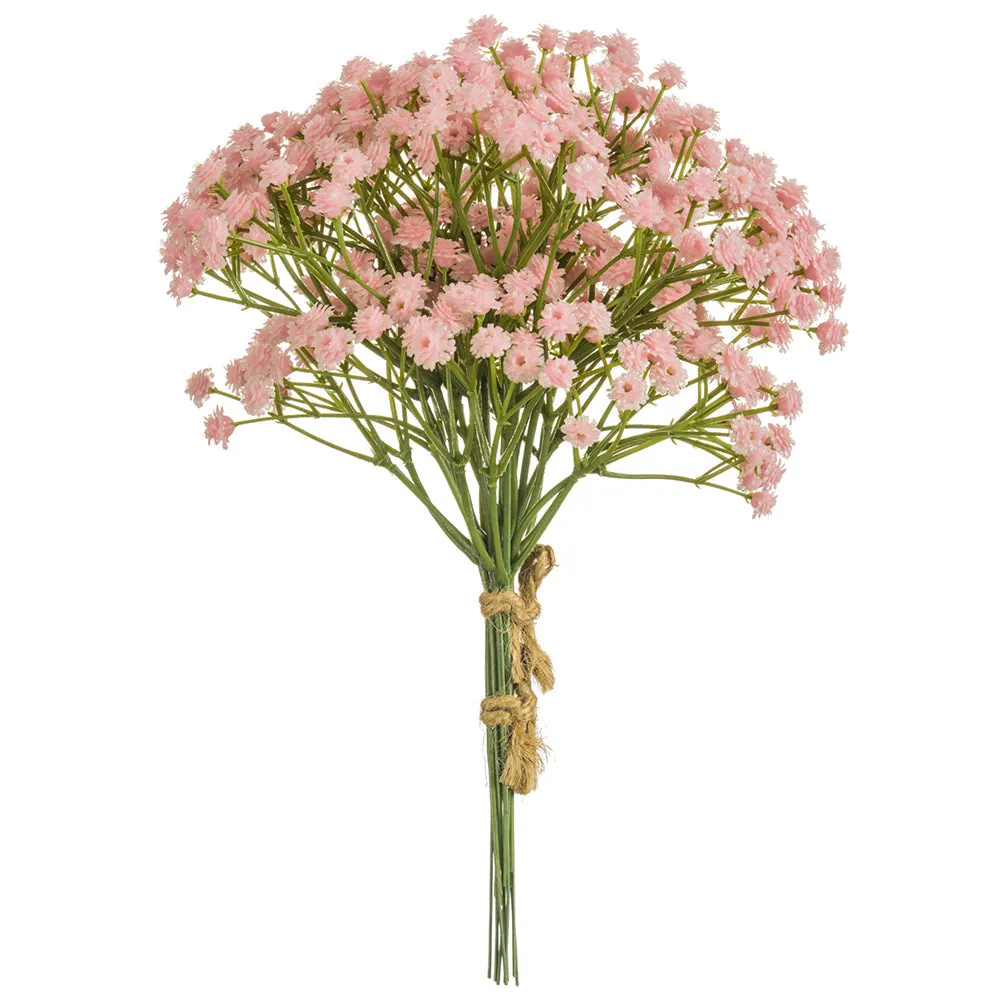 10" Gypsophila Baby's Breath Artificial Flower Stem Bundle -Mauve (pack of 12)