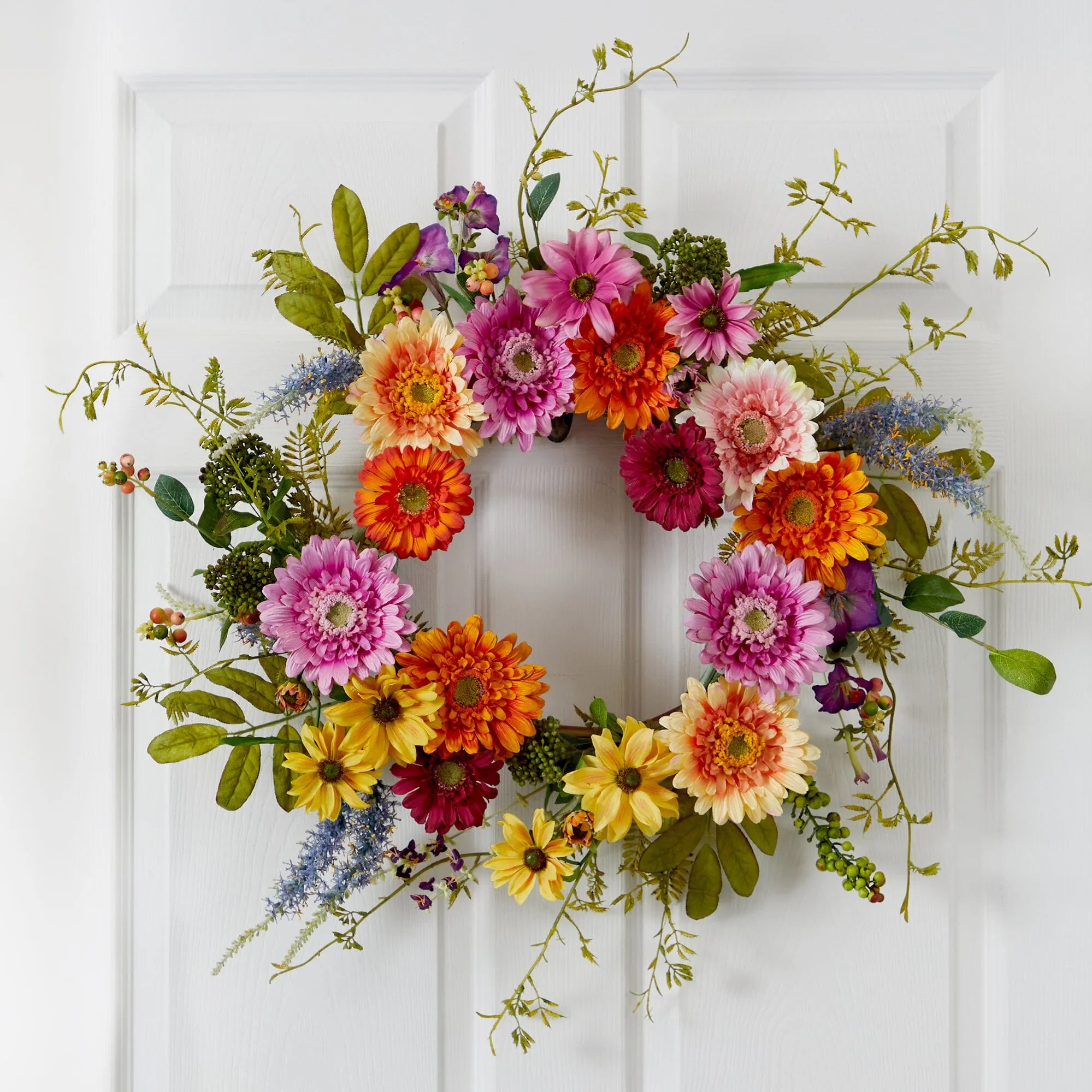 26” African Sunflower Wreath