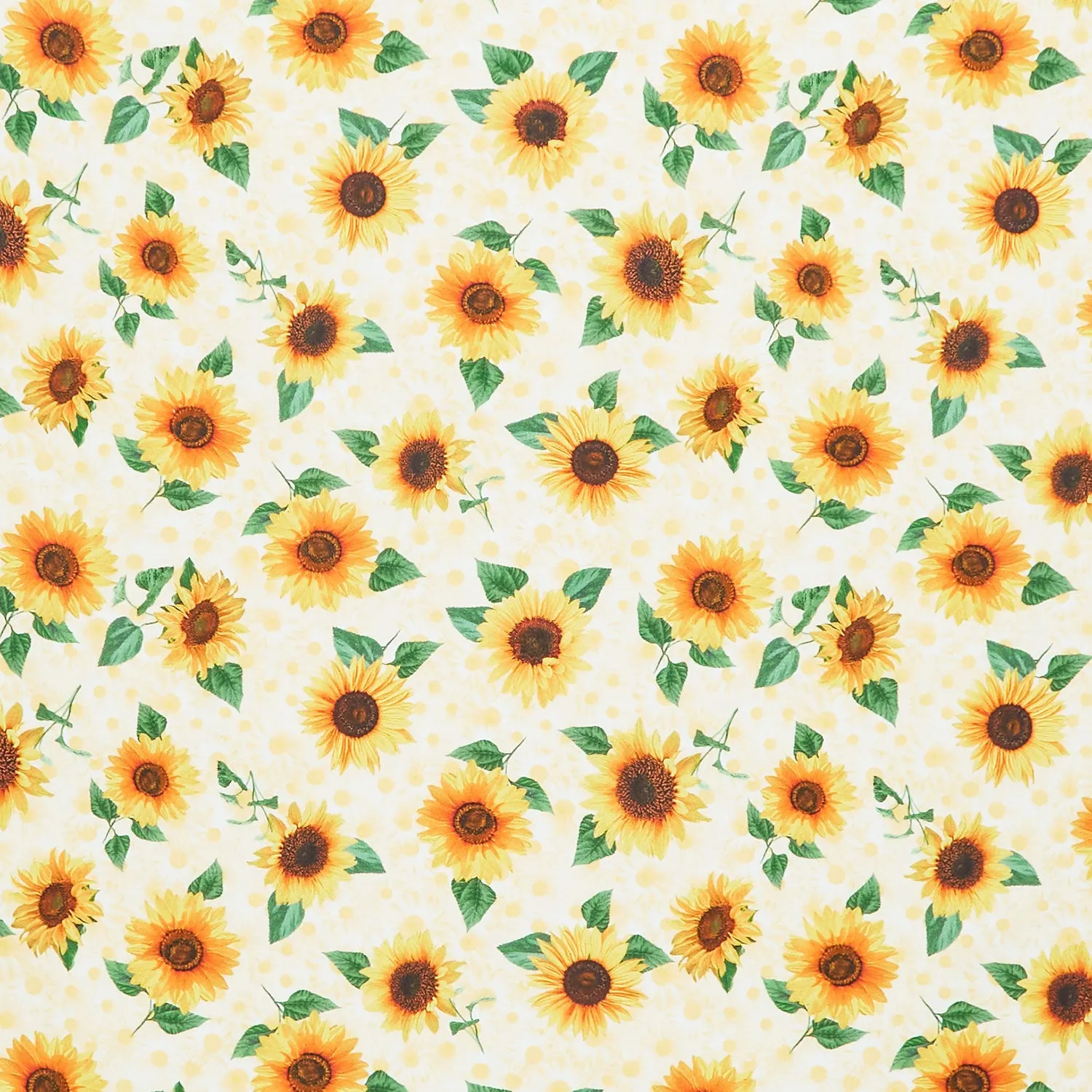 Advice from a Sunflower - Tossed Pretty Sunflowers Butter Yardage