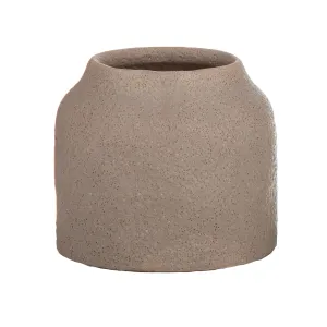 Amalfi Ceramic Jalen Vase (11.5x11.5x10.5cm) - Sandstone