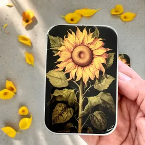 Beautiful Sunflower Notions tin: Large