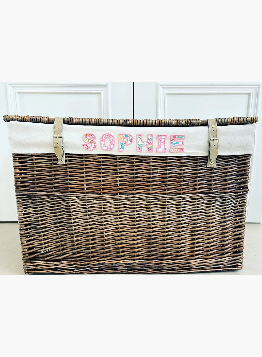 Bespoke Baskets Large Personalised Letters Toy Box in Betsy Floral