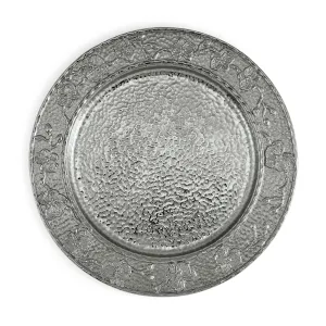 Black Orchid Charger Plate