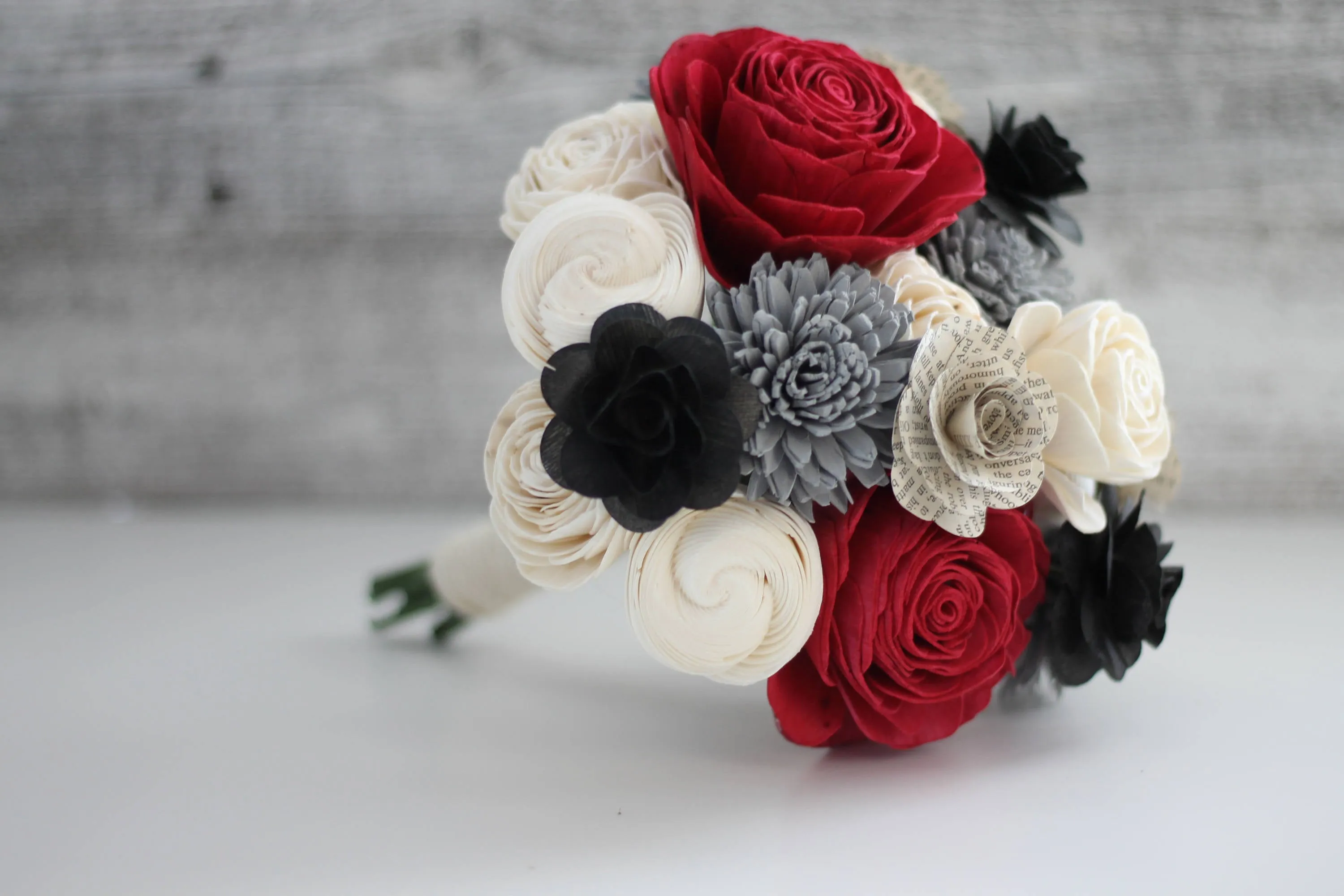 Classy Book Page Flower Bouquet