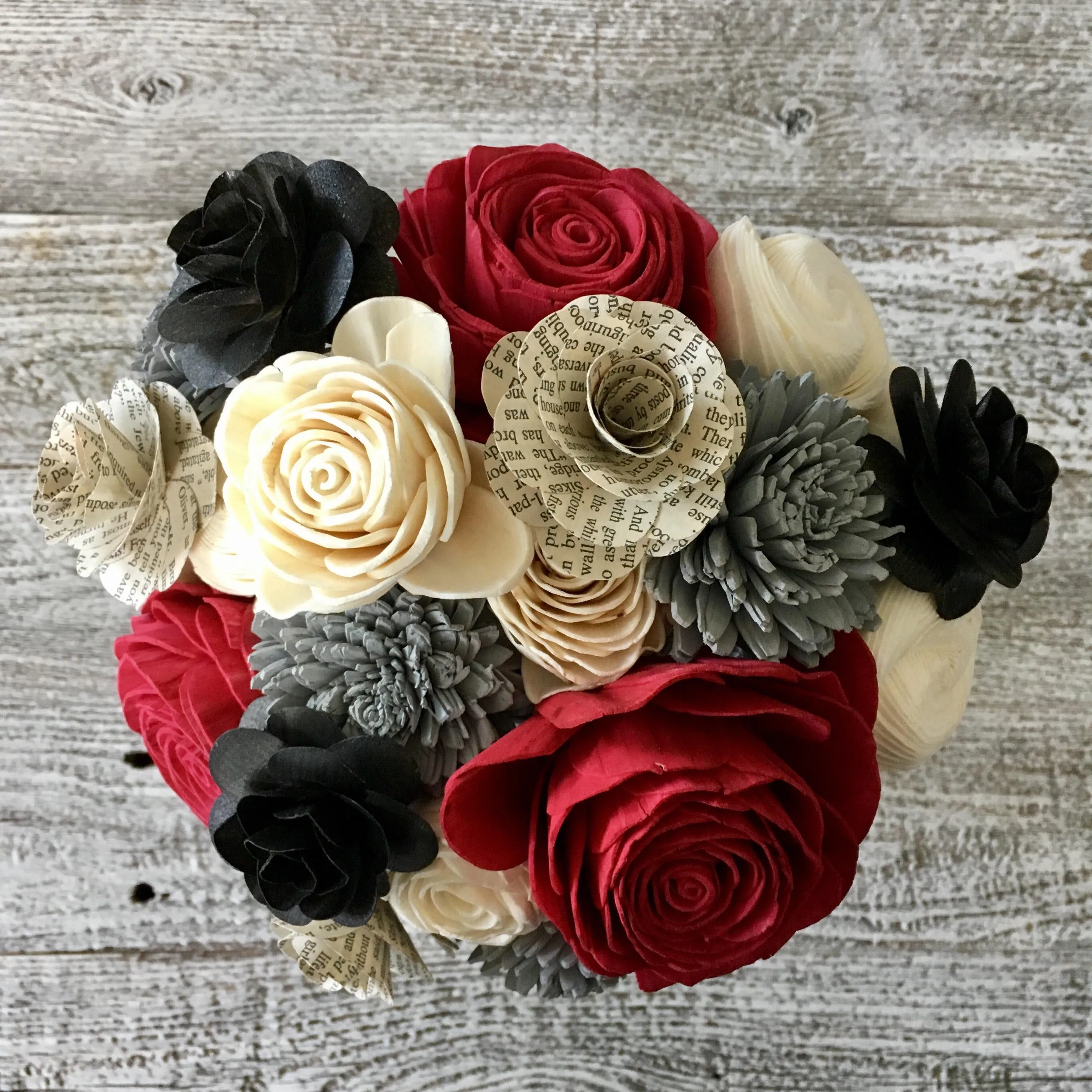 Classy Book Page Flower Bouquet