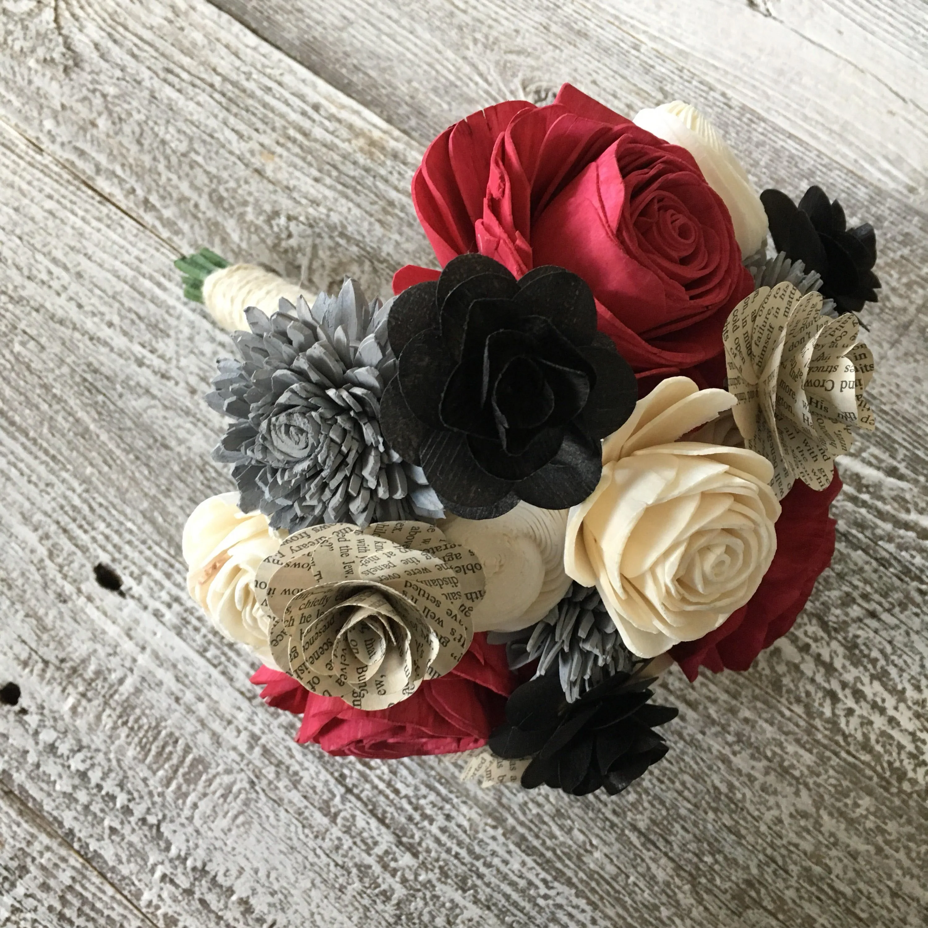 Classy Book Page Flower Bouquet