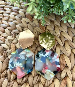 Colorful Resin Earrings