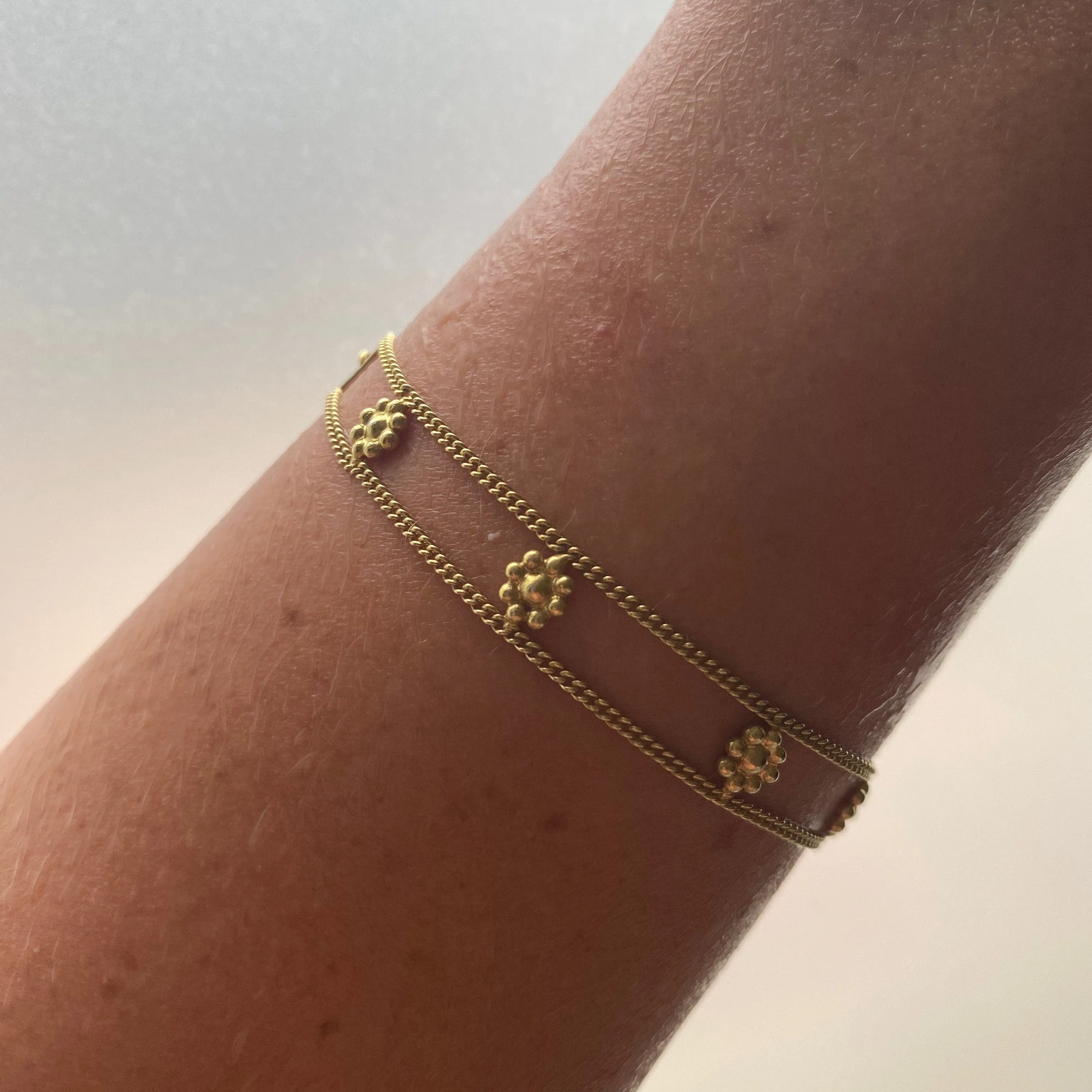 Daisy 14K Gold Bracelet