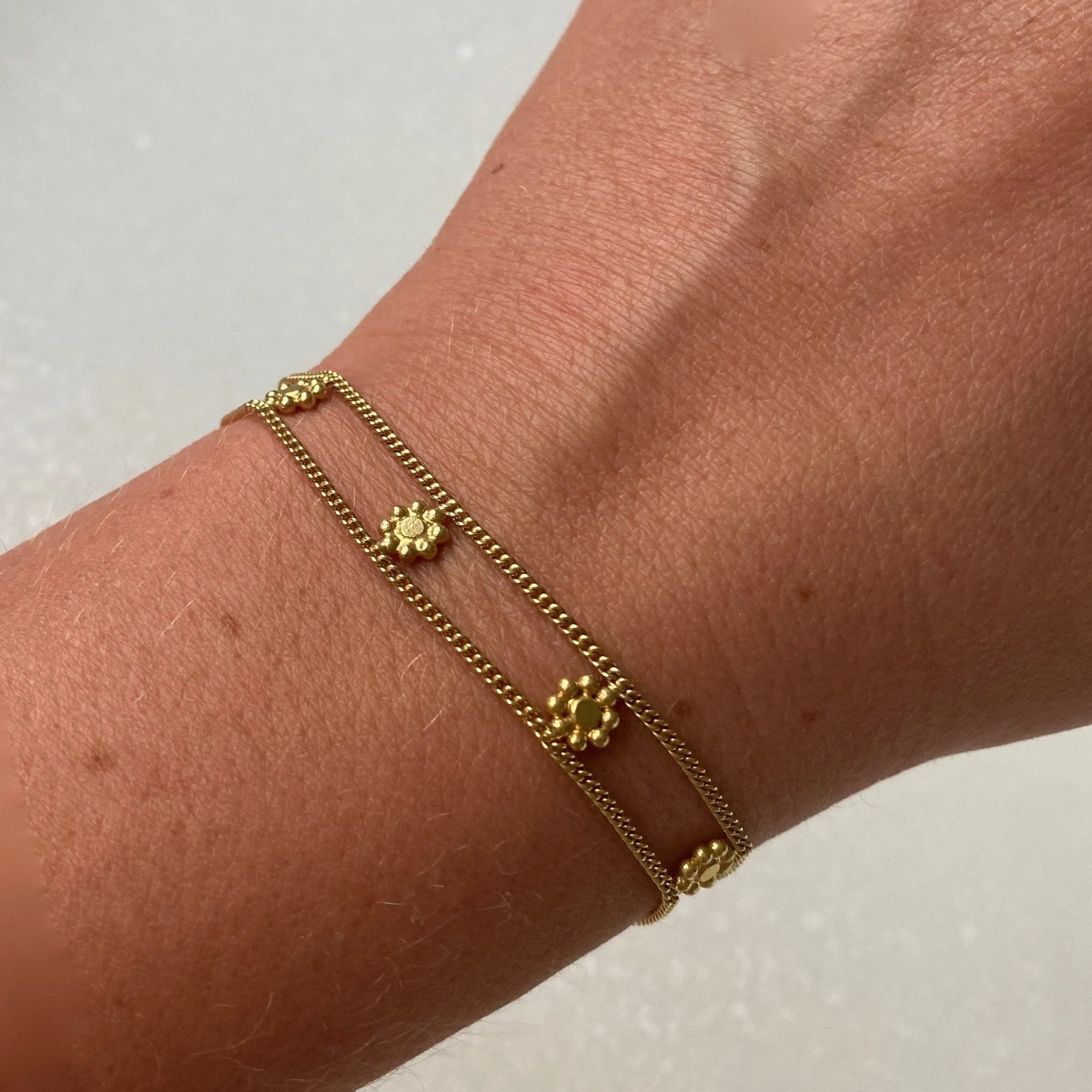 Daisy 14K Gold Bracelet