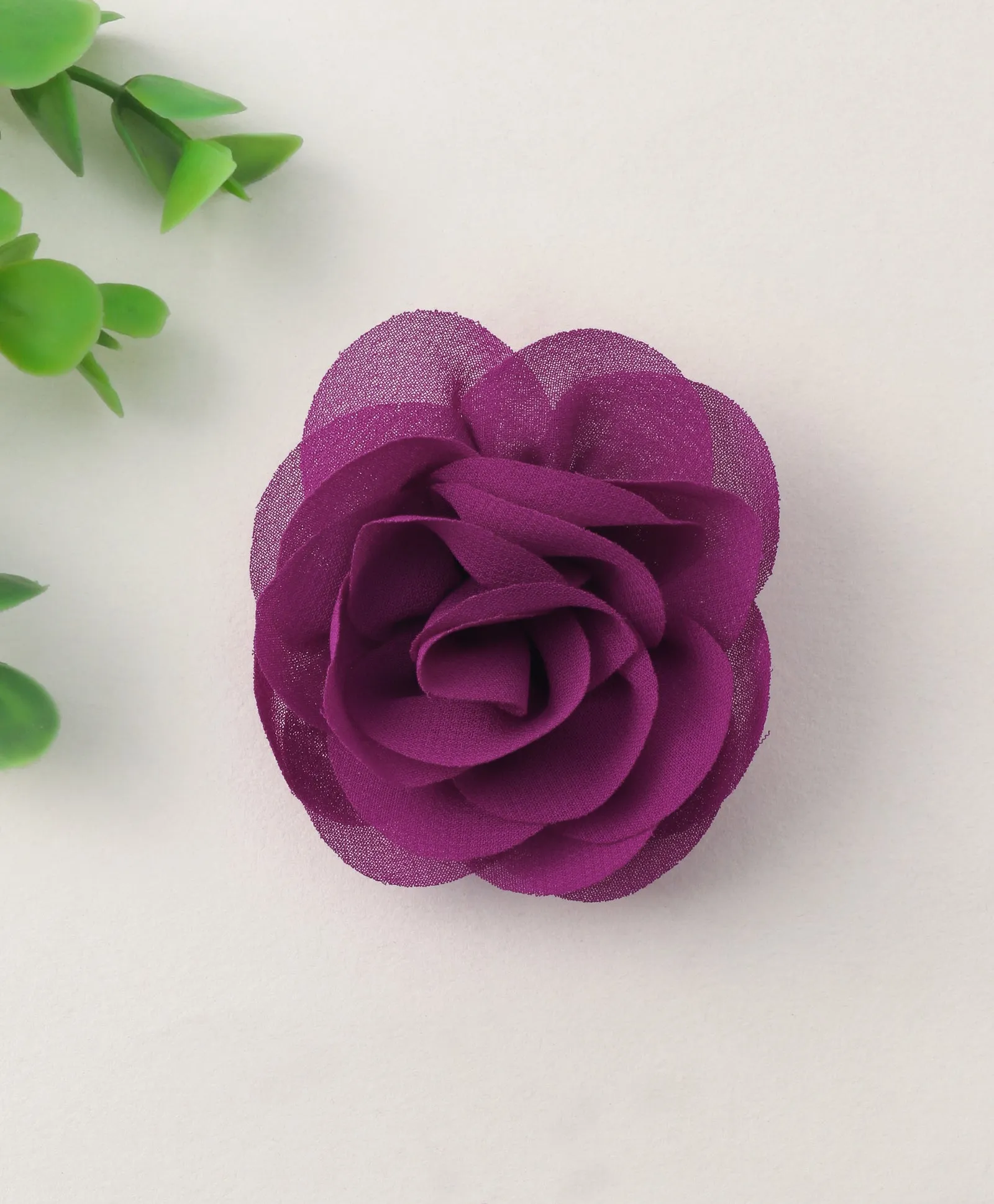 Delicate Rose Alligator Clip - Magenta