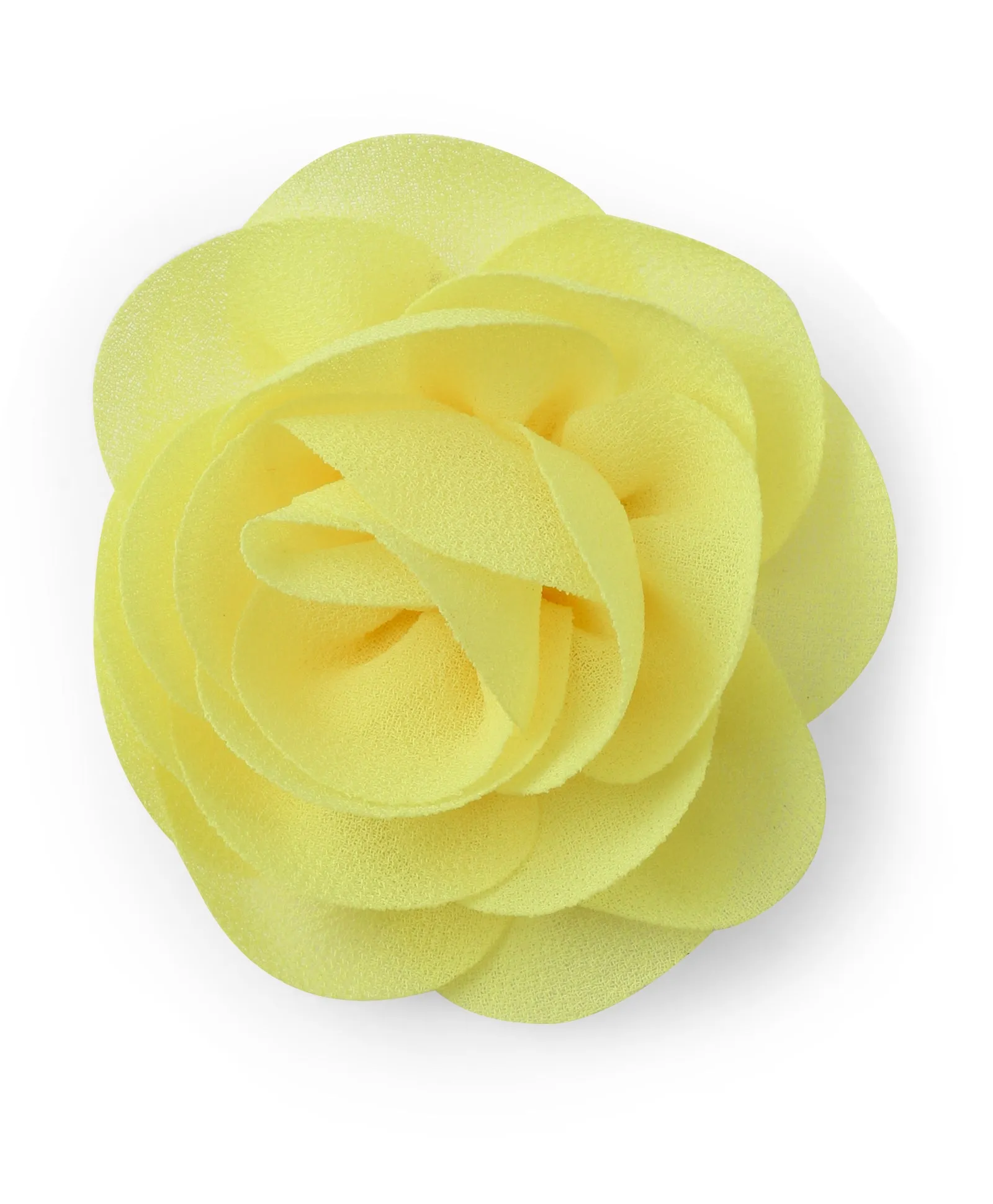 Delicate Rose Alligator Clip - Yellow