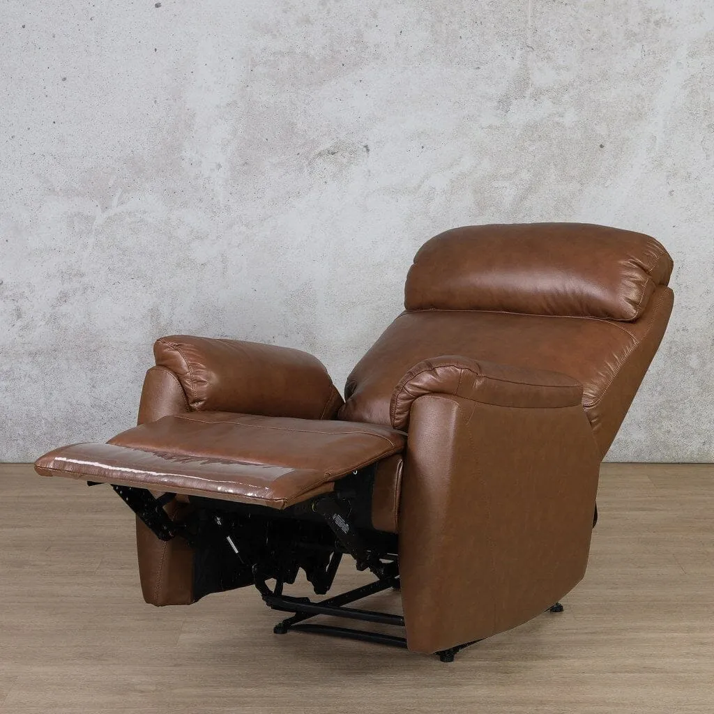 Denver 1 Seater Leather Recliner - Available on Special Order Plan Only