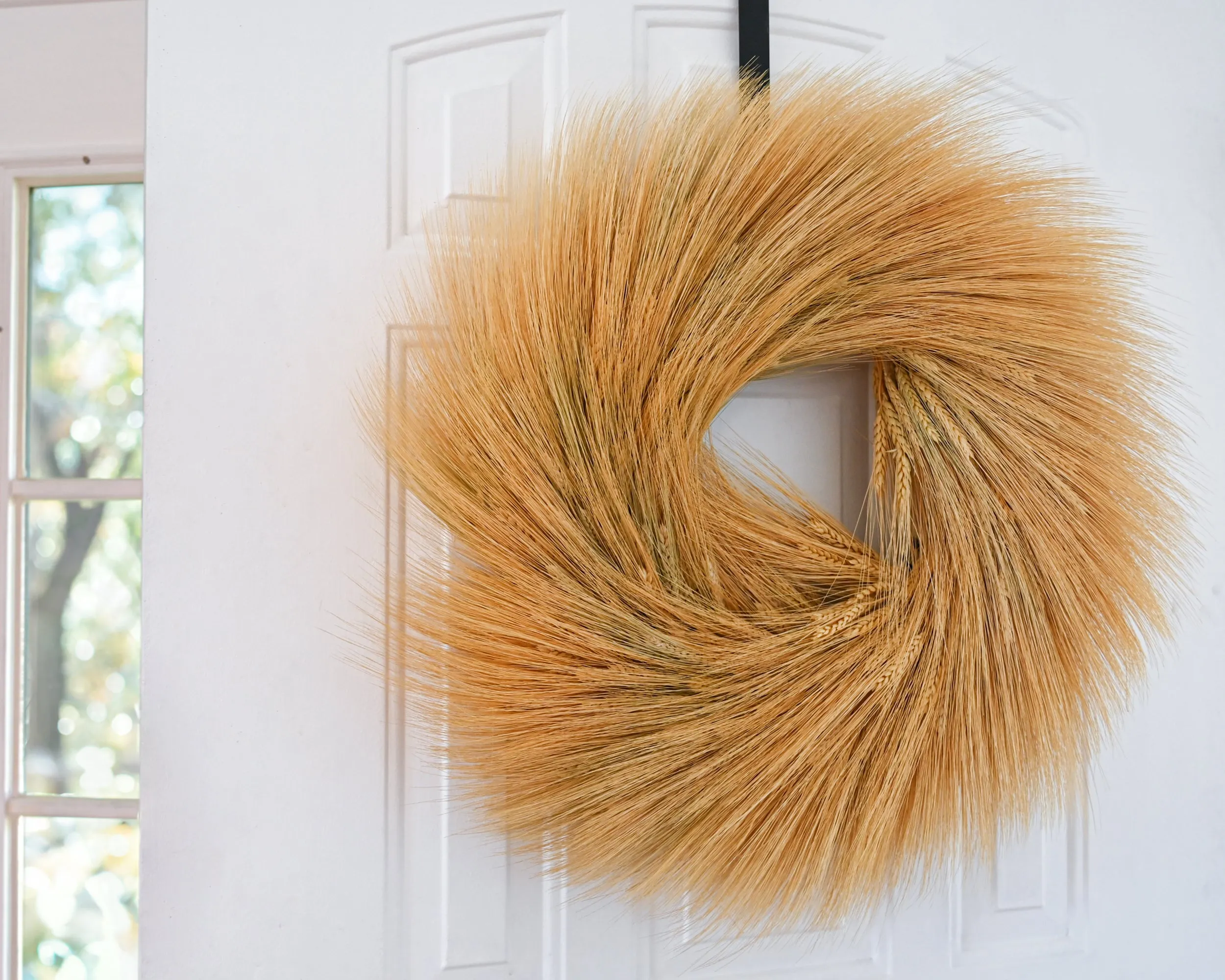 Extra Large Natural Wheat Wreath - 26 inch