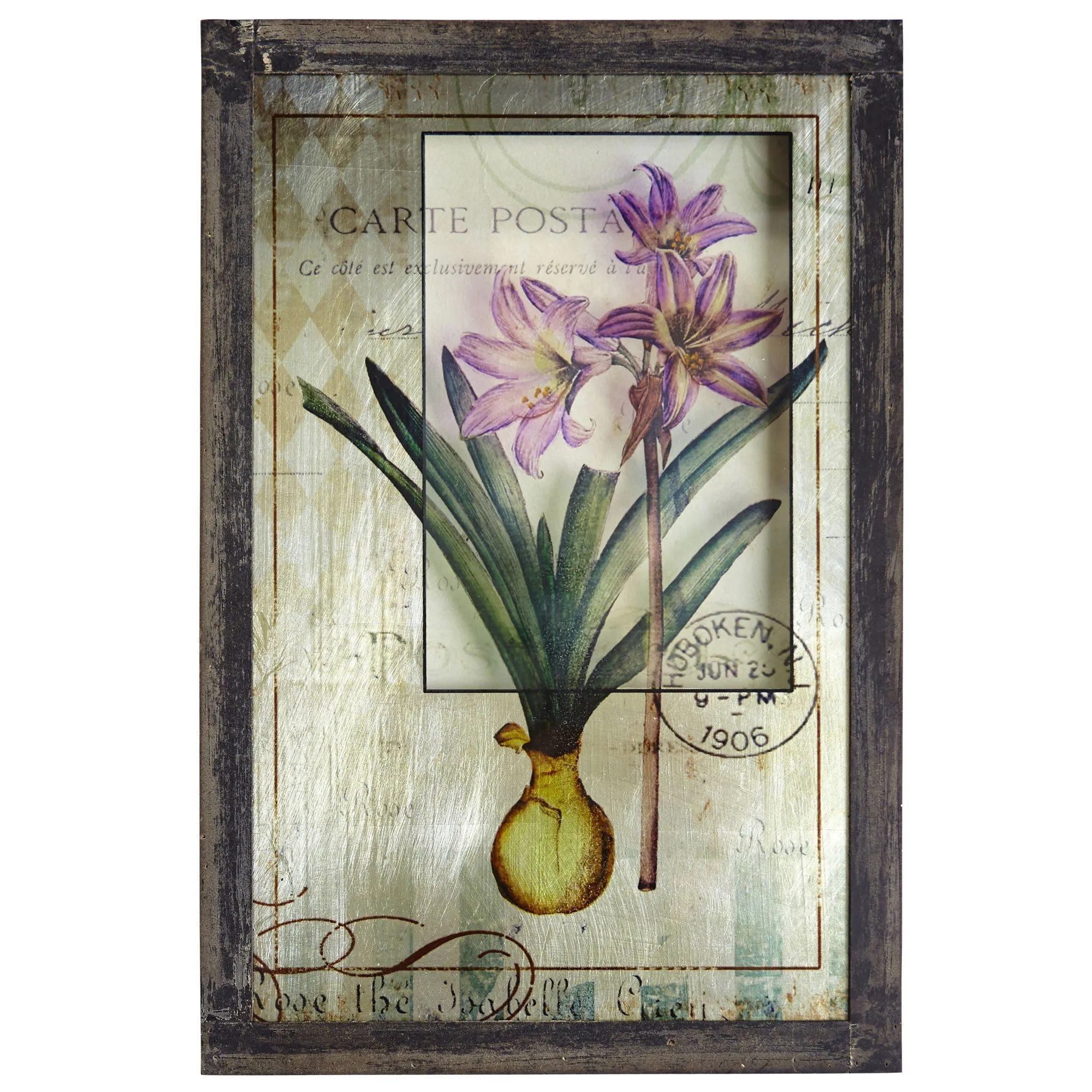 Framed French Floral Art Prints (Set of 2)