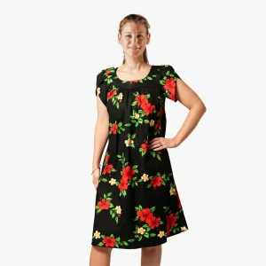 Hibiscus Dream Tulip Sleeve Dress