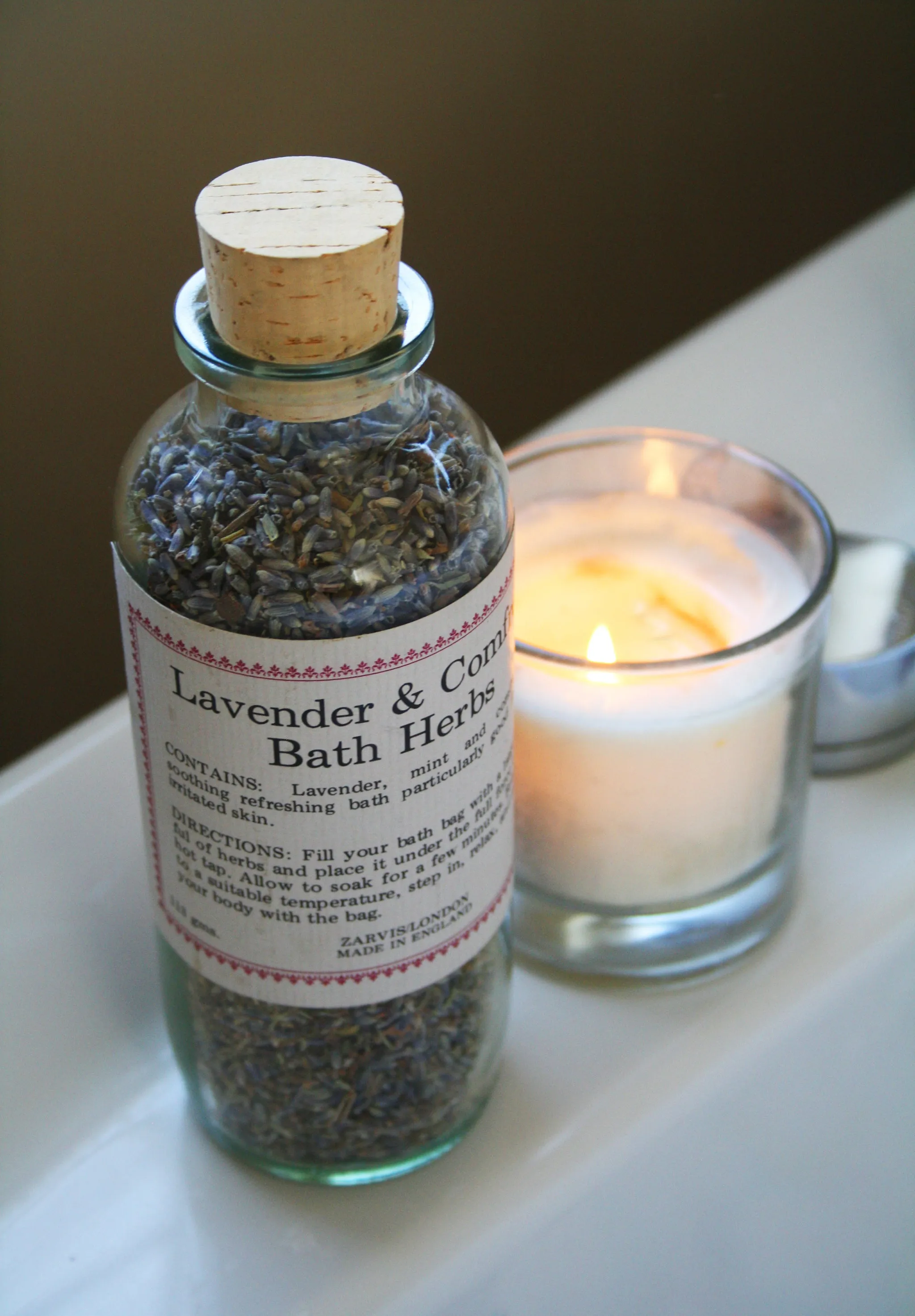 Lavender and Comfrey Natural Bath Herbs