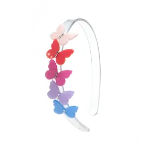 Lilies & Roses Butterfly Headband - Satin Shades