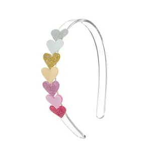 Lilies & Roses Centipede Heart Headband - Pearl Shades