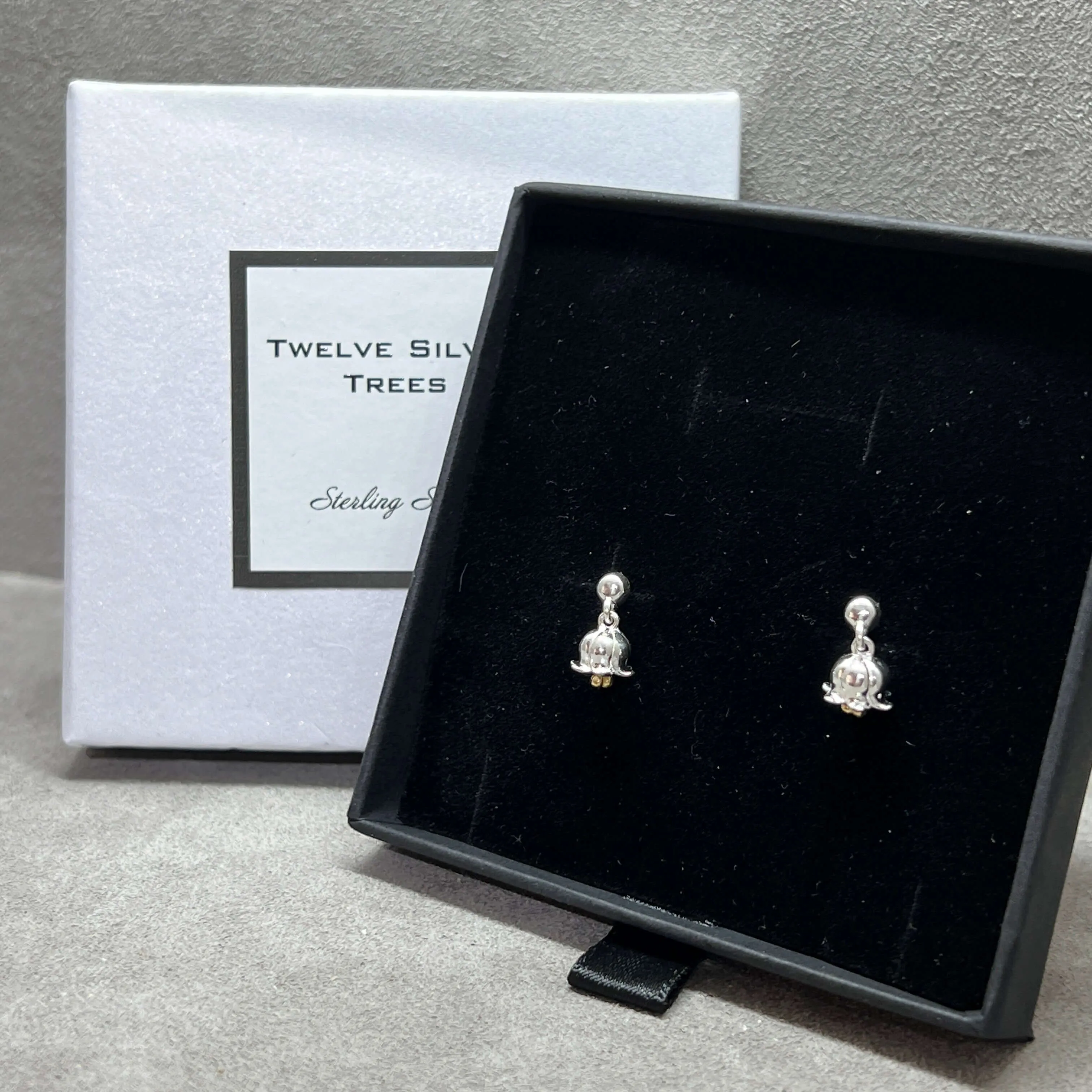 Lily Of The Valley Sterling Silver Earring And Pendant Gift Set - May Birth Flower