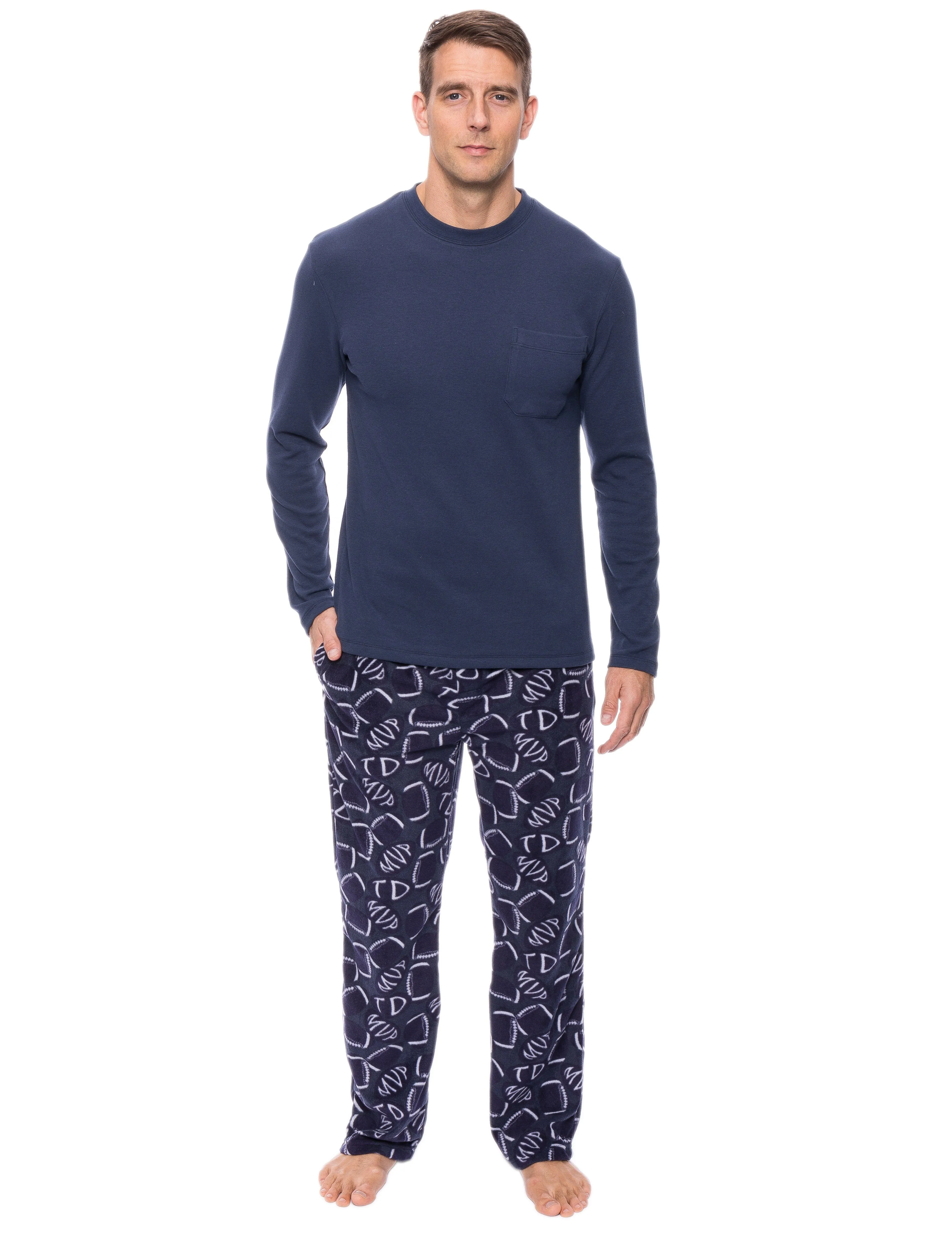 Mens Microfleece Lounge Set