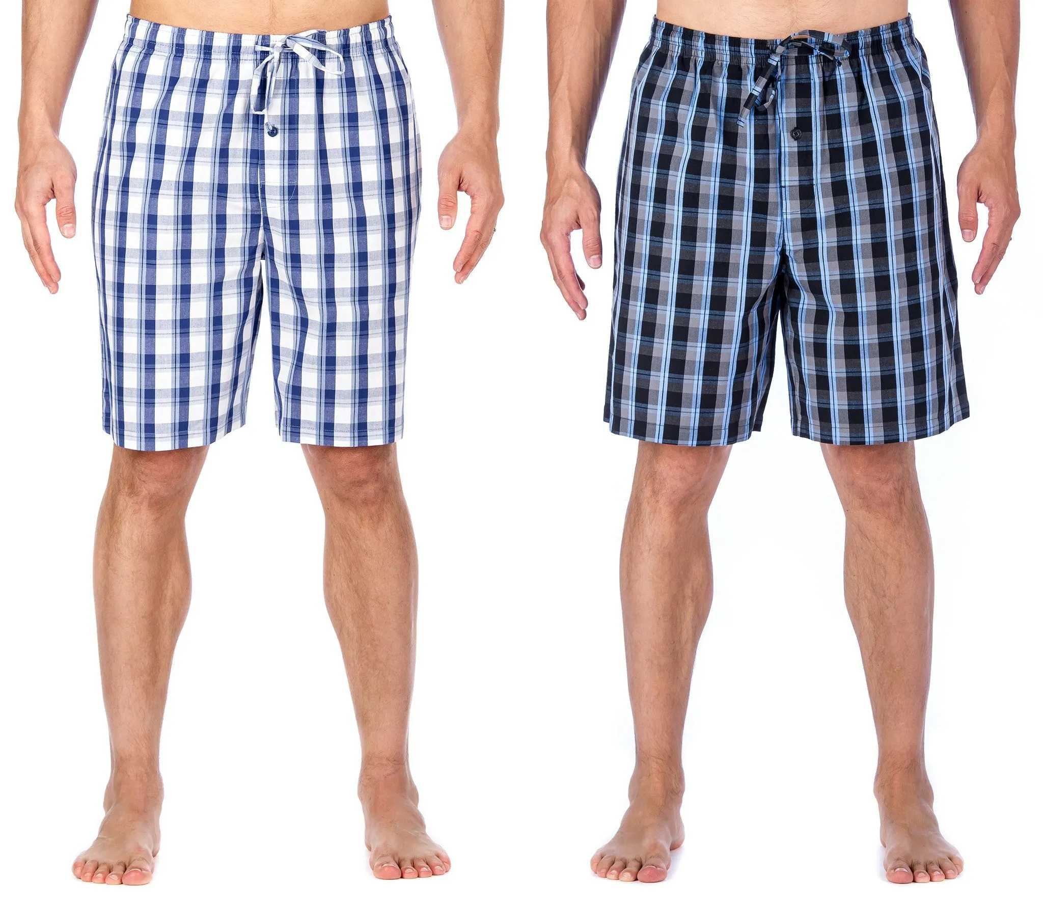 Men's Premium Cotton Sleep Shorts (2-Pack)