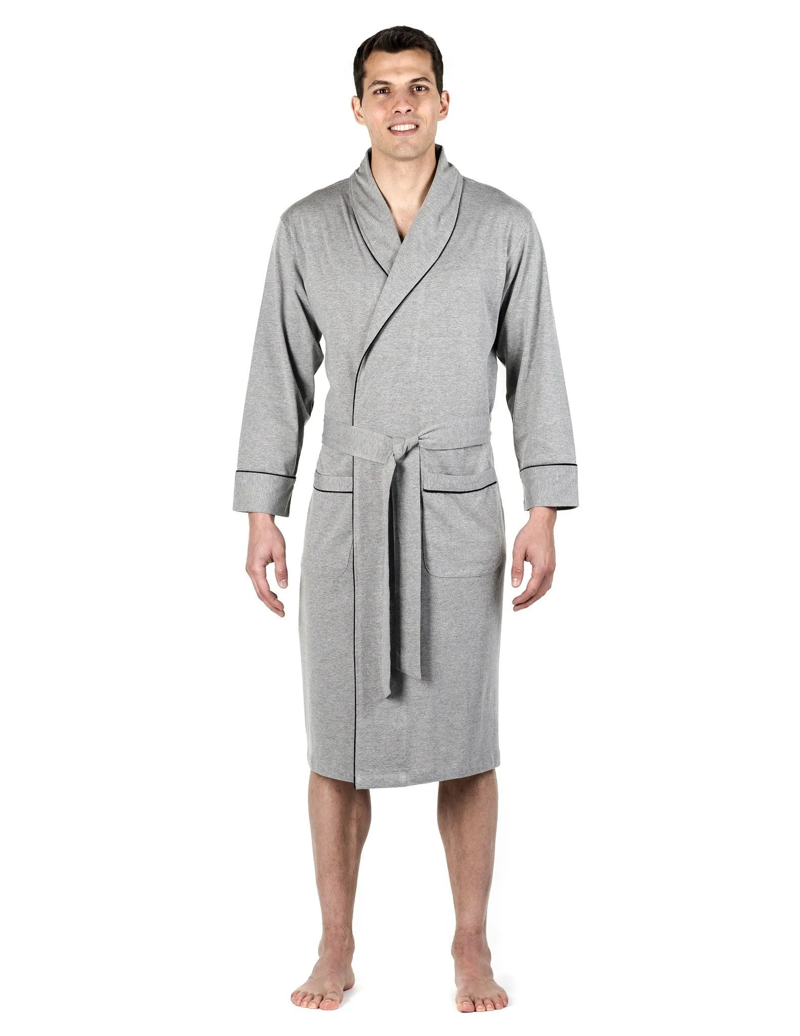 Men's Premium Knit Jersey Robe