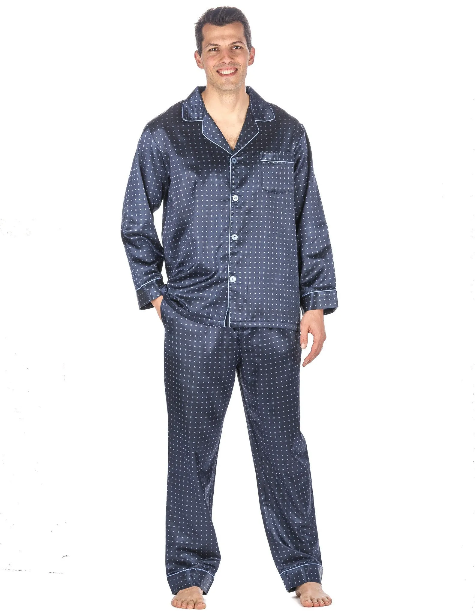 Men's Premium Satin Pajama Sleepwear Set