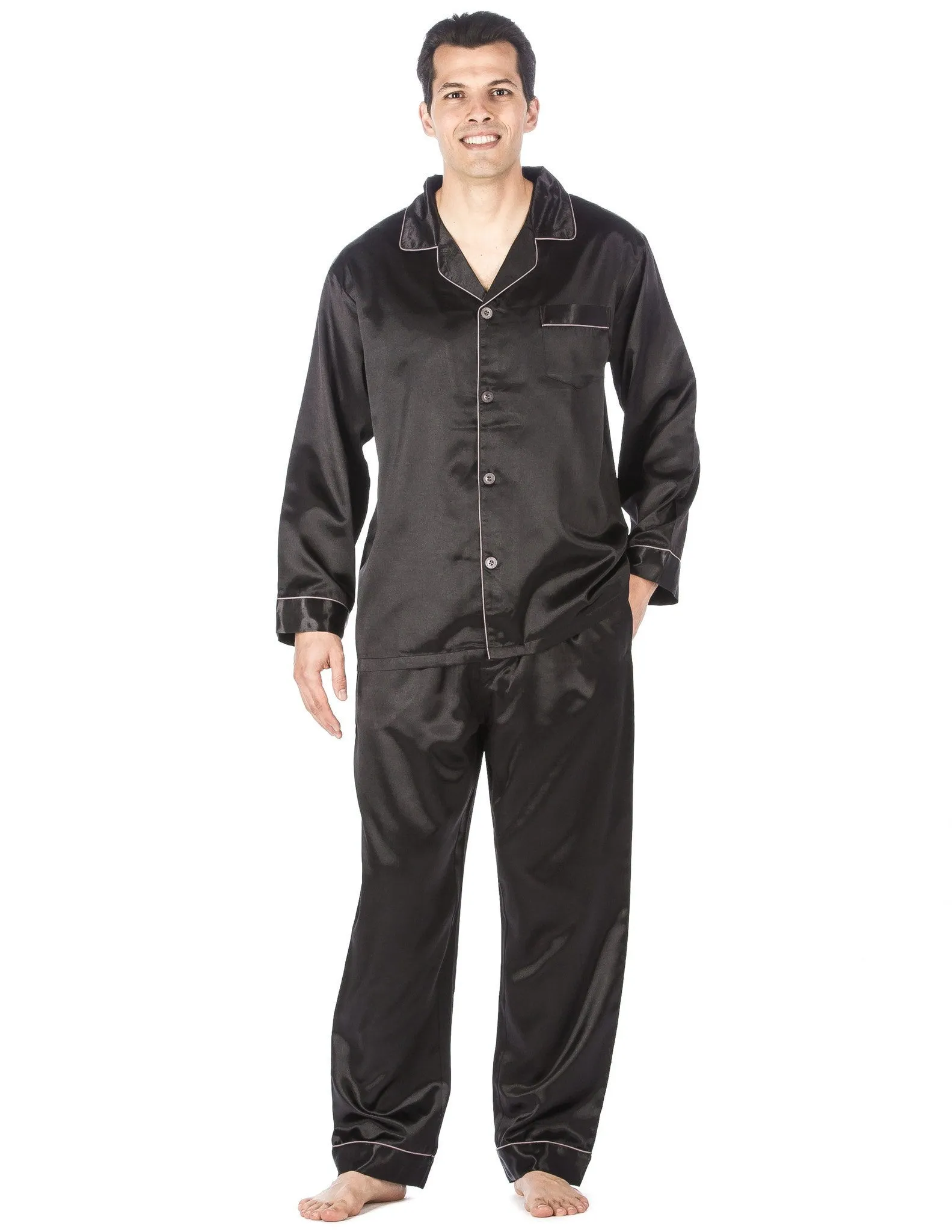 Men's Premium Satin Pajama Sleepwear Set