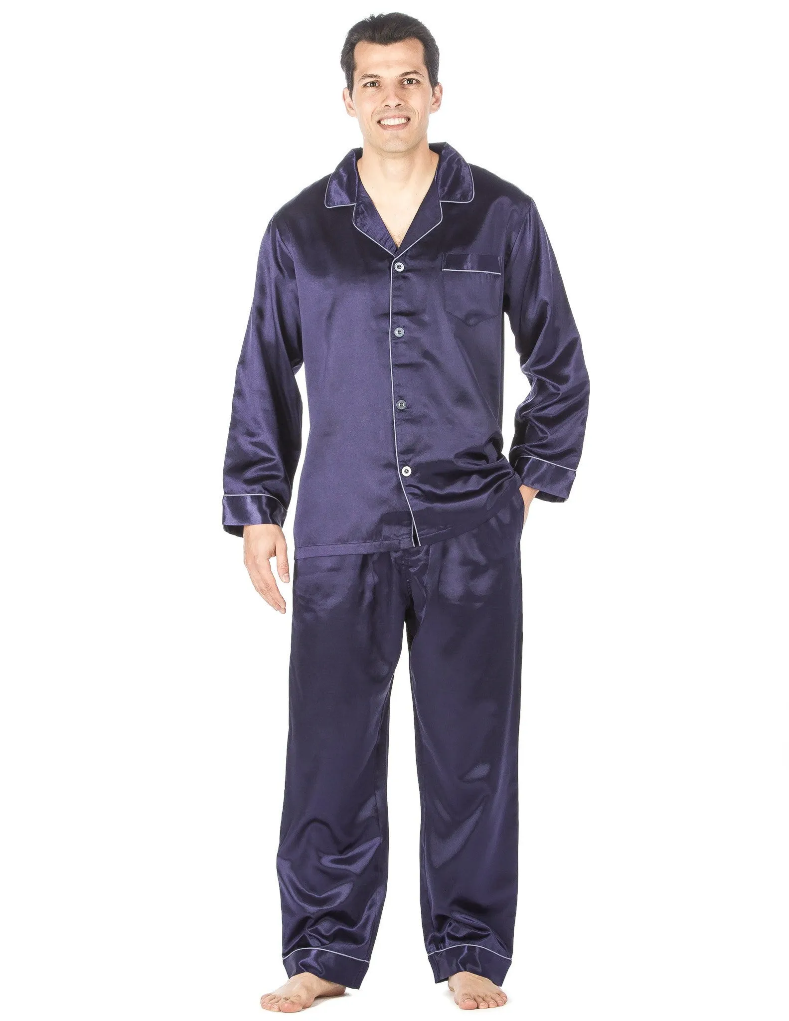 Men's Premium Satin Pajama Sleepwear Set