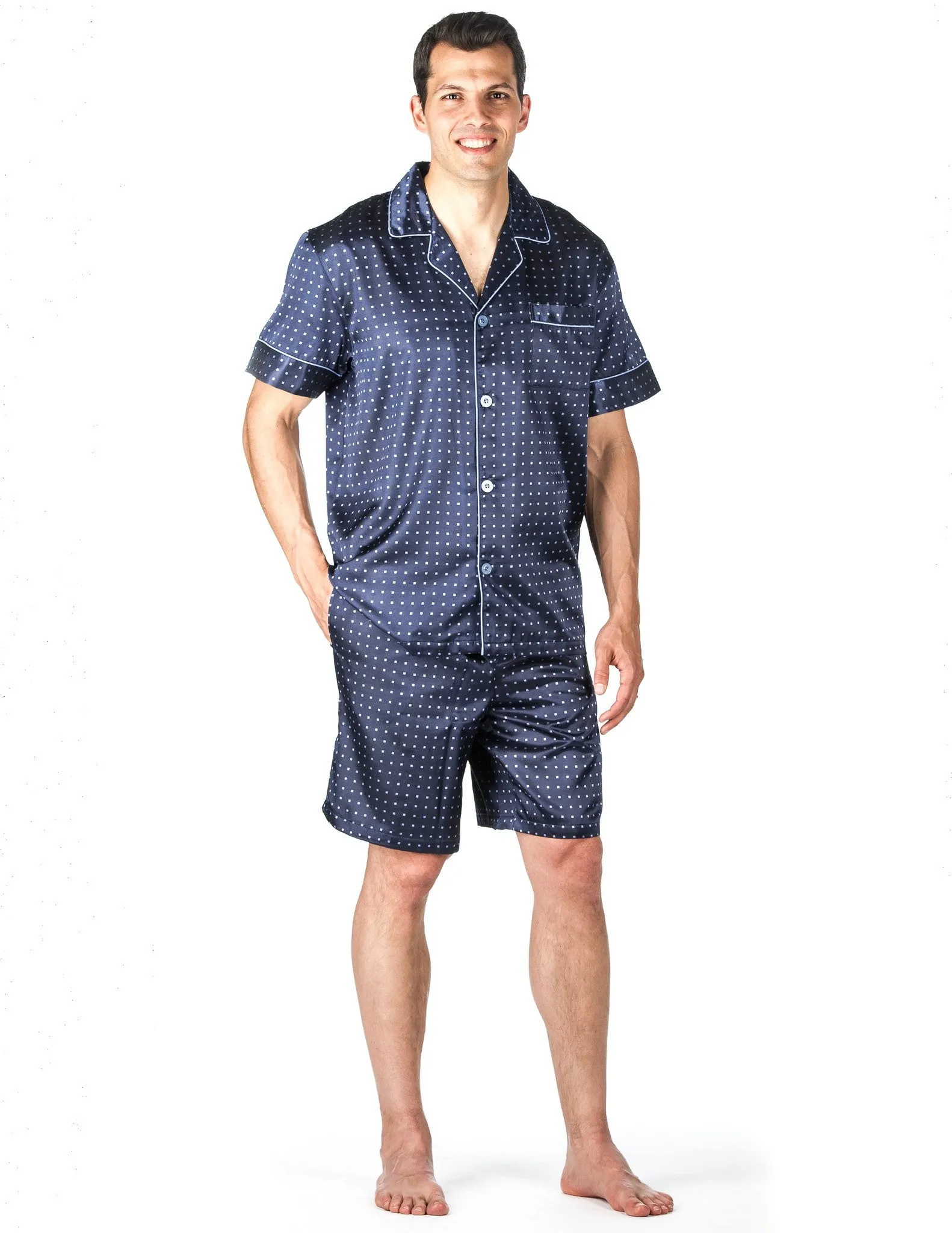 Men's Premium Satin Short Pajama Set