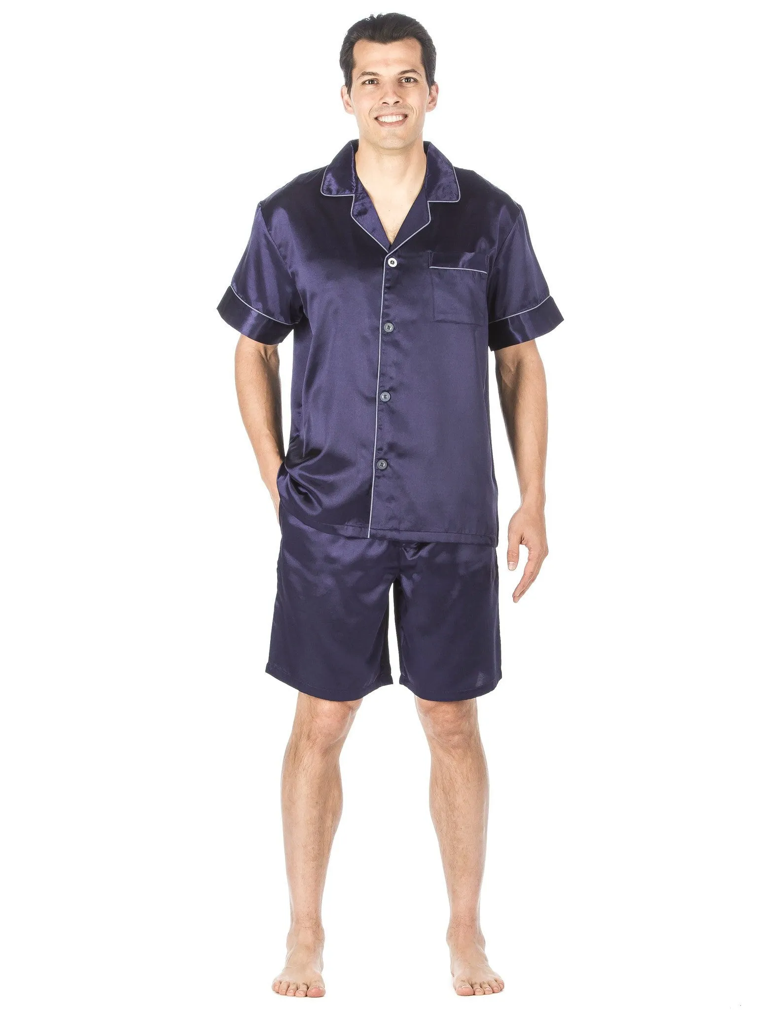 Men's Premium Satin Short Pajama Set