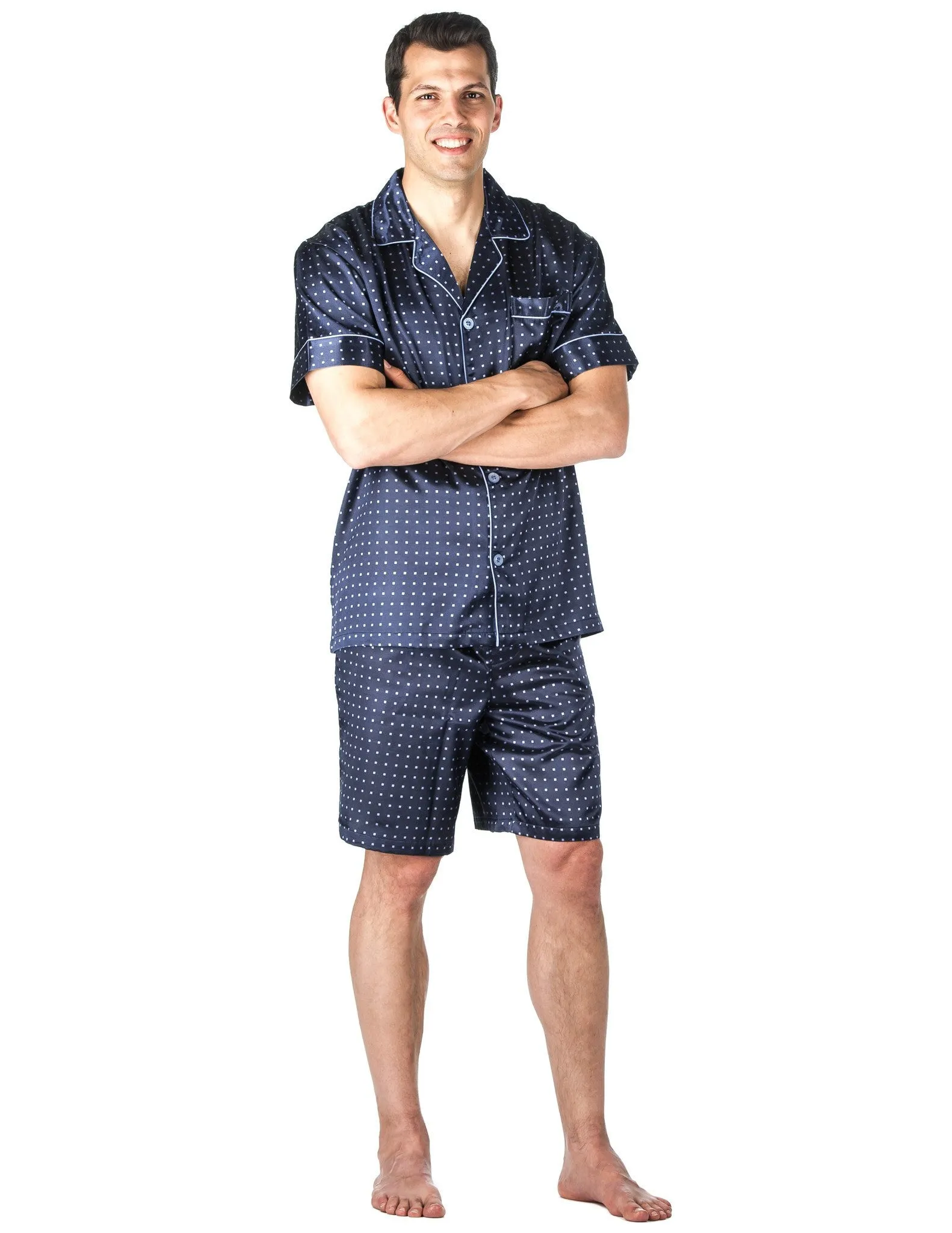 Men's Premium Satin Short Pajama Set