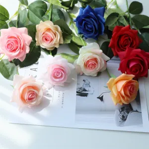 Natural Touch Roses Fake Wedding Flowers Bulk