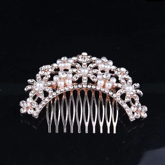 Pearl Hair Combs Prom Bridal Wedding  Elegant Hair Accessories