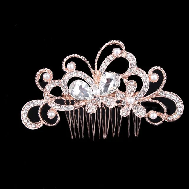 Pearl Hair Combs Prom Bridal Wedding  Elegant Hair Accessories