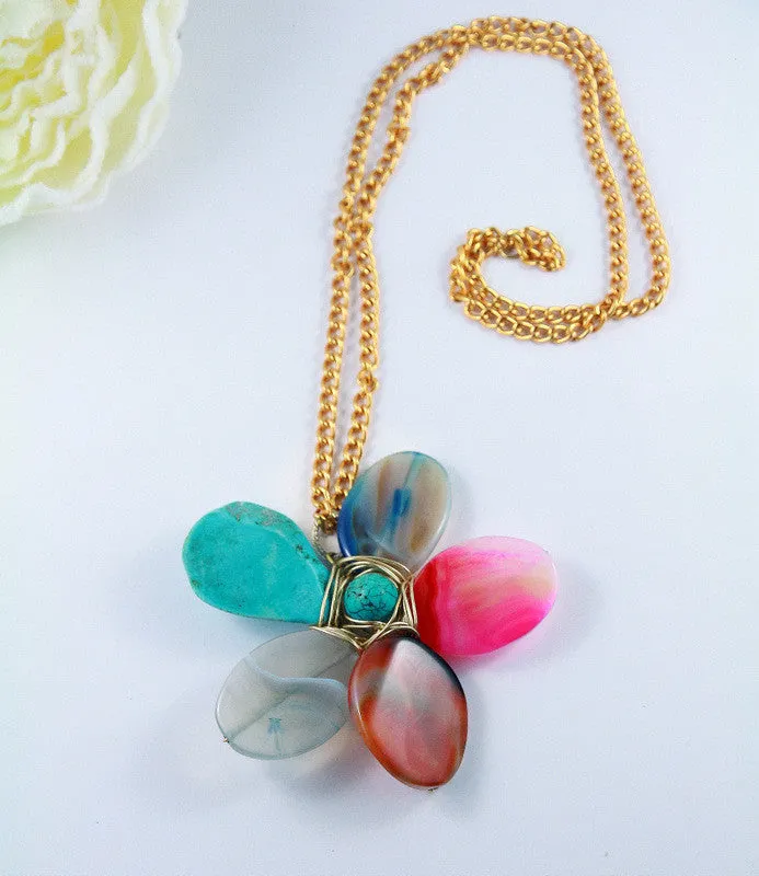 Power Flower Statement Necklace