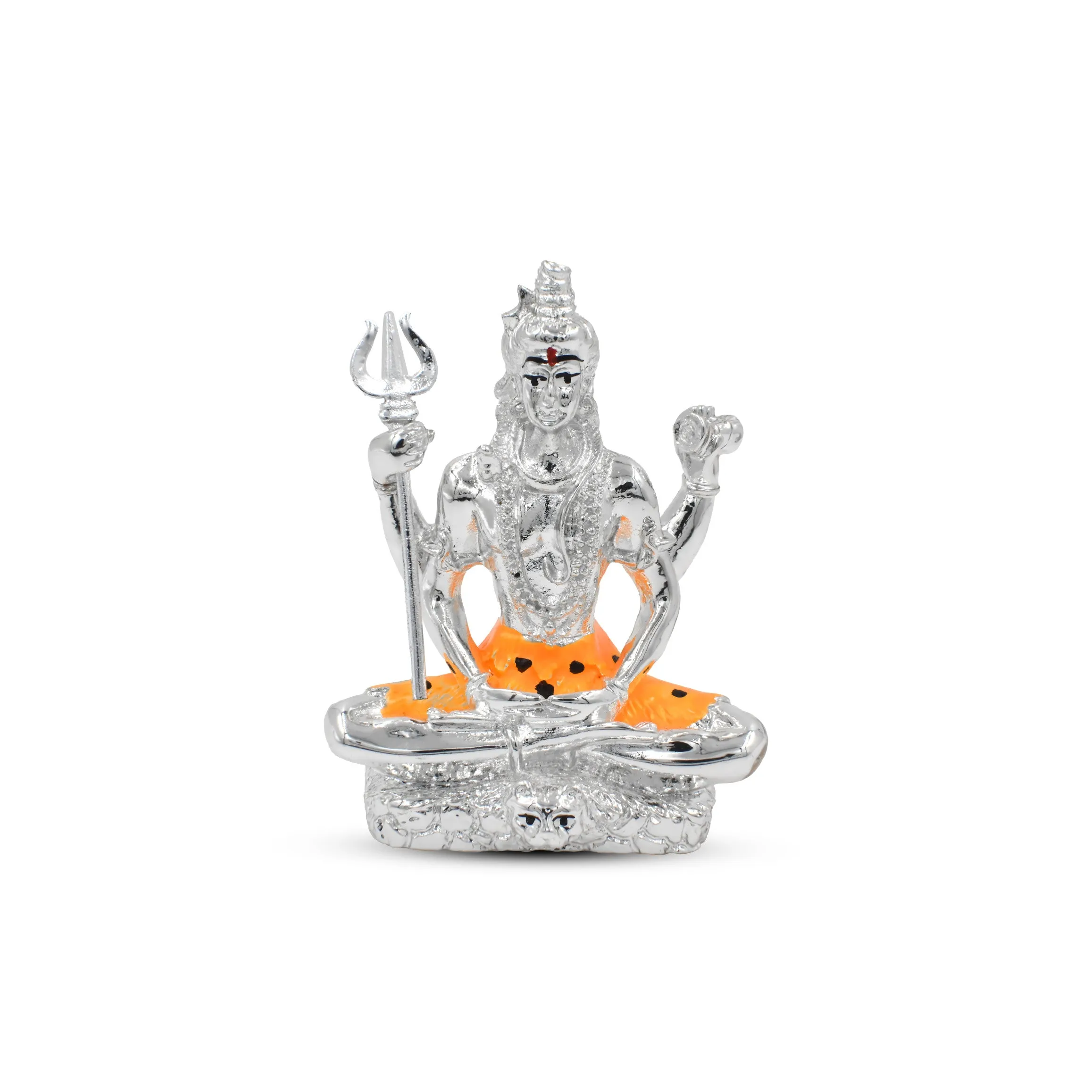 Premium Handcrafted Silver Shiva Murti for Pooja & Home Decor