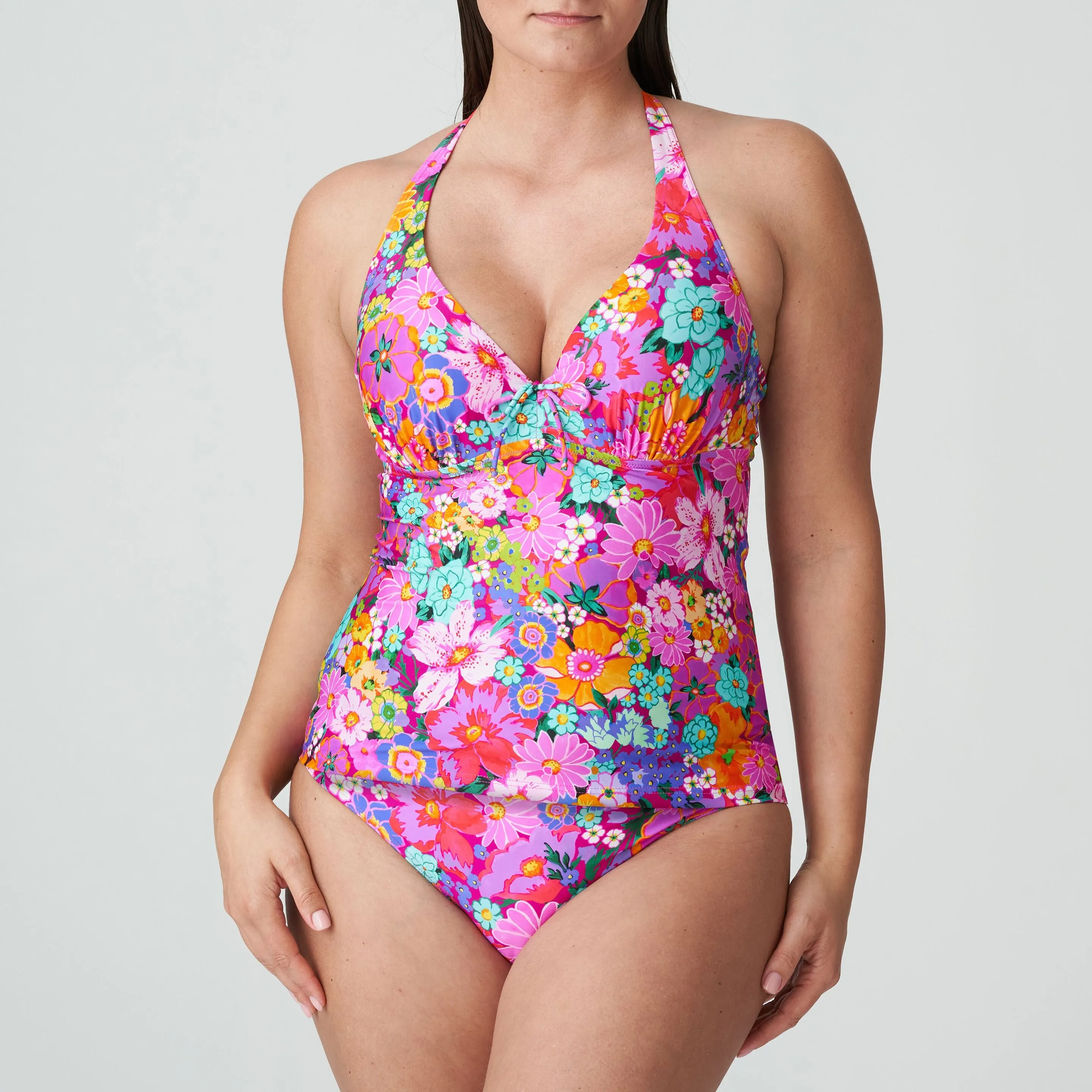 Prima Donna Half Padded Plunge Tankini-Najac-Floral