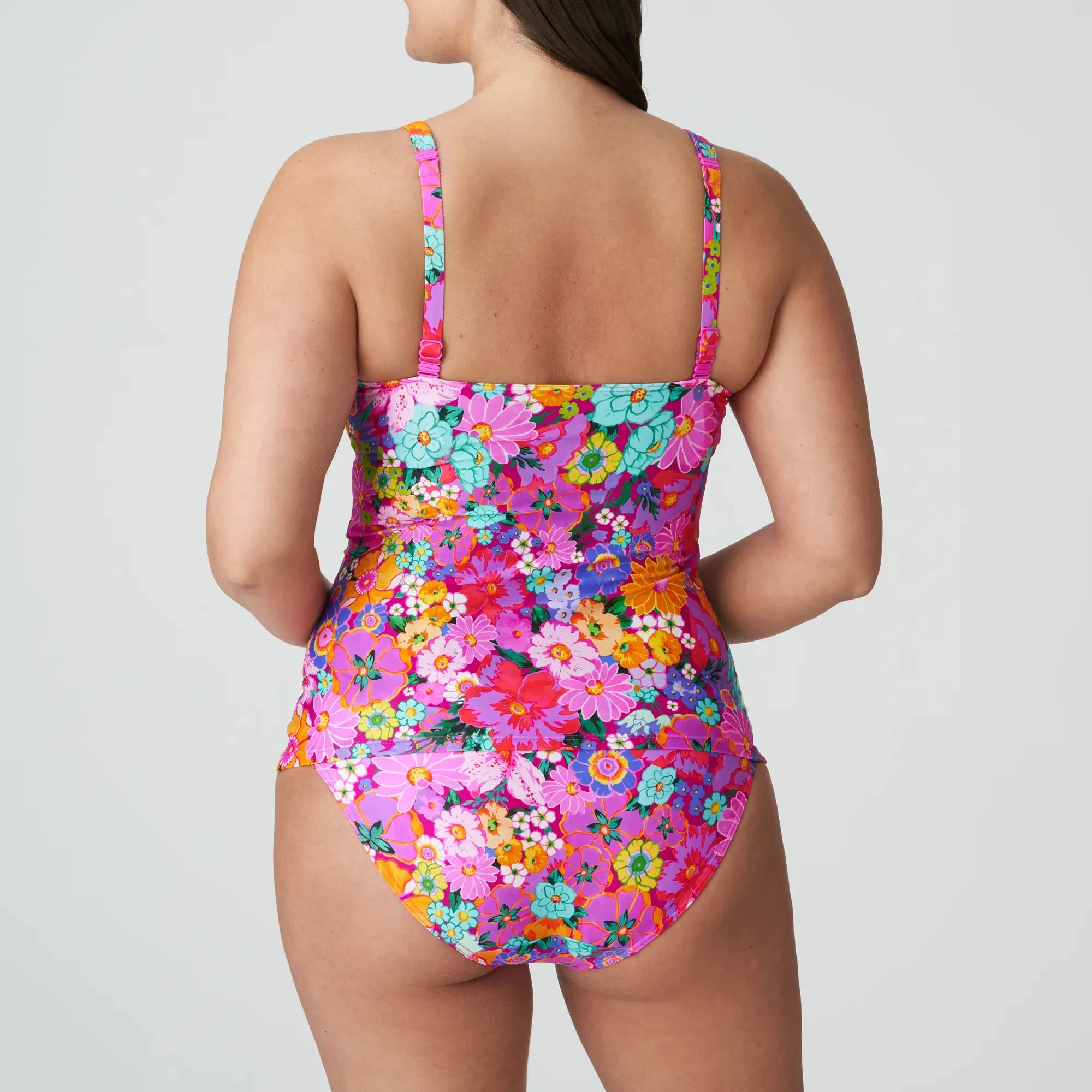 Prima Donna Half Padded Plunge Tankini-Najac-Floral