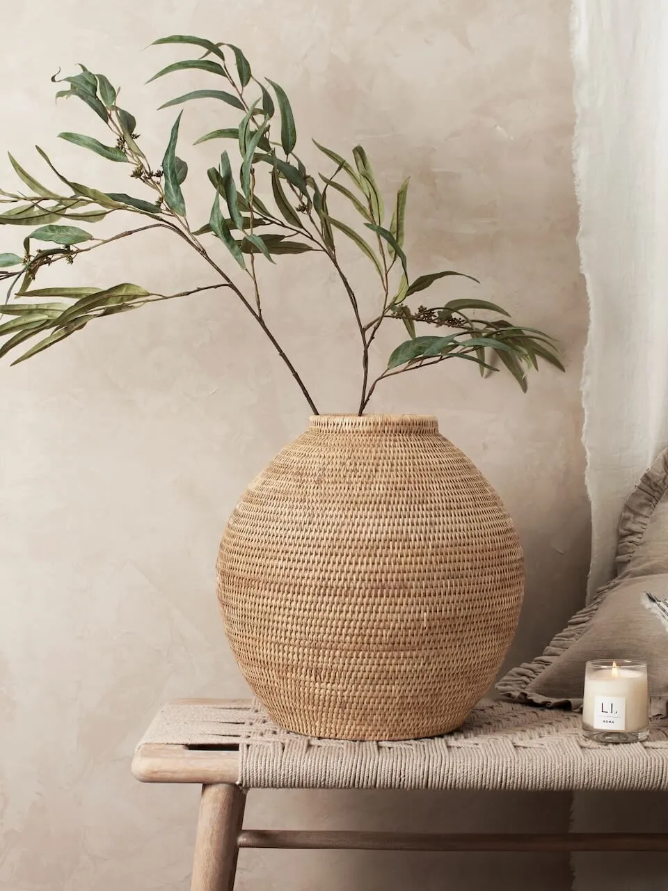 Rattan Vase