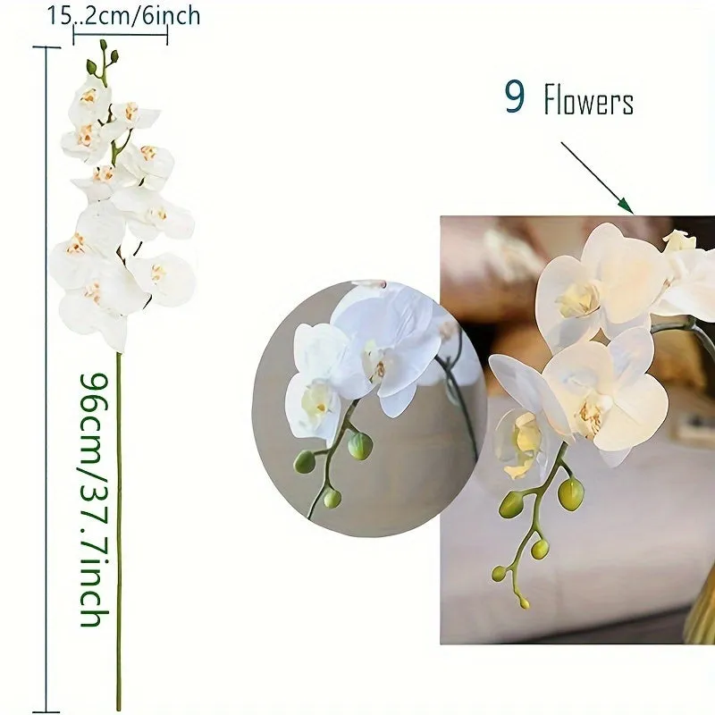 Realistic Orchid Stem Bouquet for Wedding and Home Decor