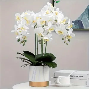 Realistic Orchid Stem Bouquet for Wedding and Home Decor