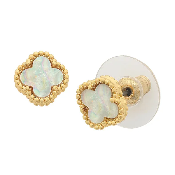 Reign Gold Mother of Pearl Earring