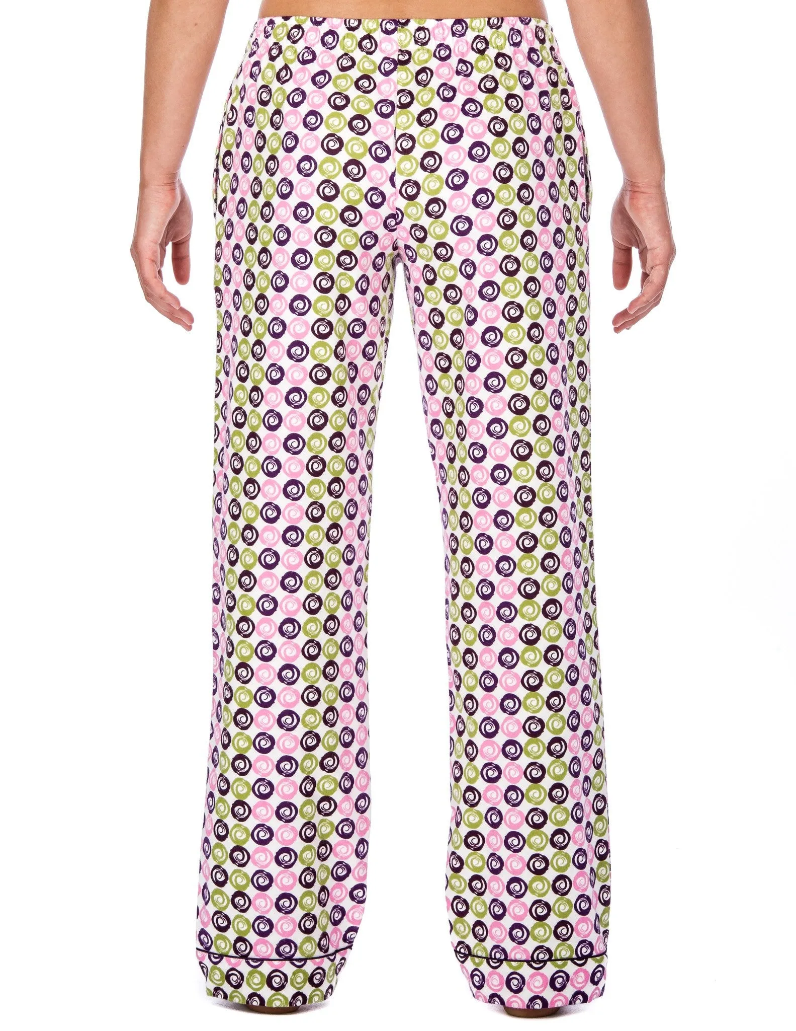 Relaxed Fit Womens Premium 100% Cotton Flannel Lounge Pants