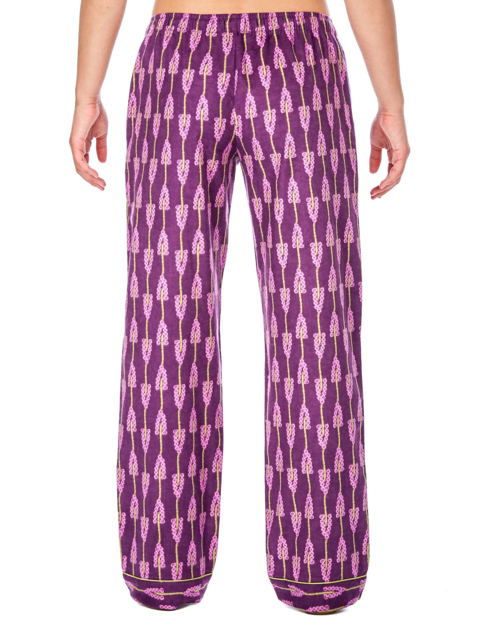 Relaxed Fit Womens Premium 100% Cotton Flannel Lounge Pants