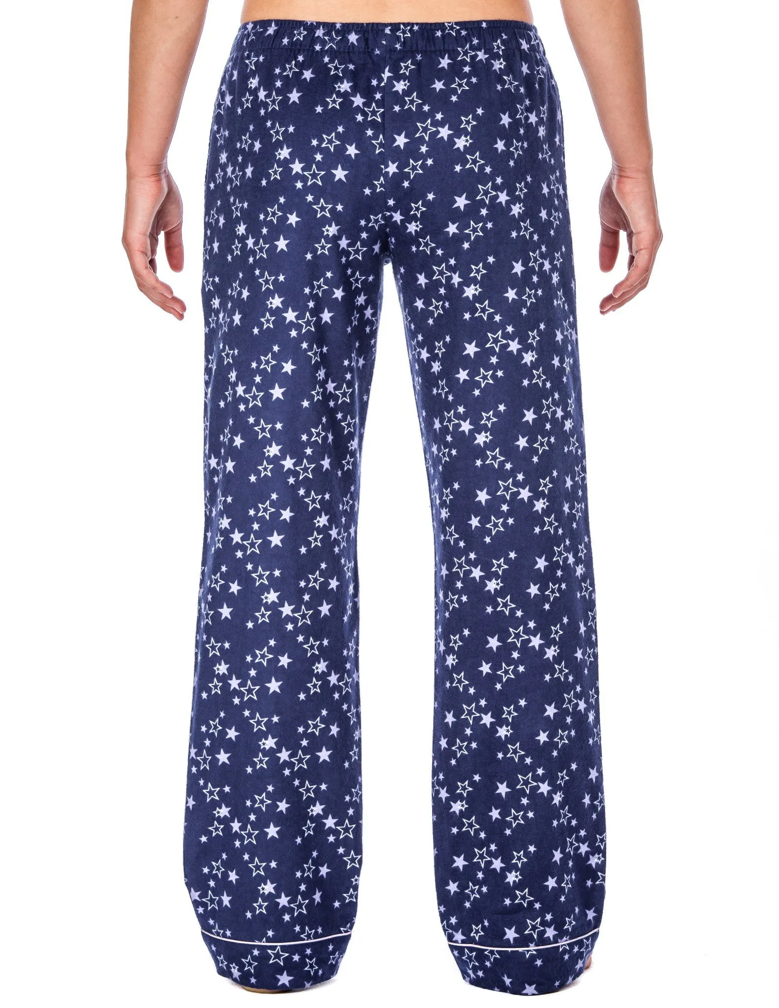 Relaxed Fit Womens Premium 100% Cotton Flannel Lounge Pants