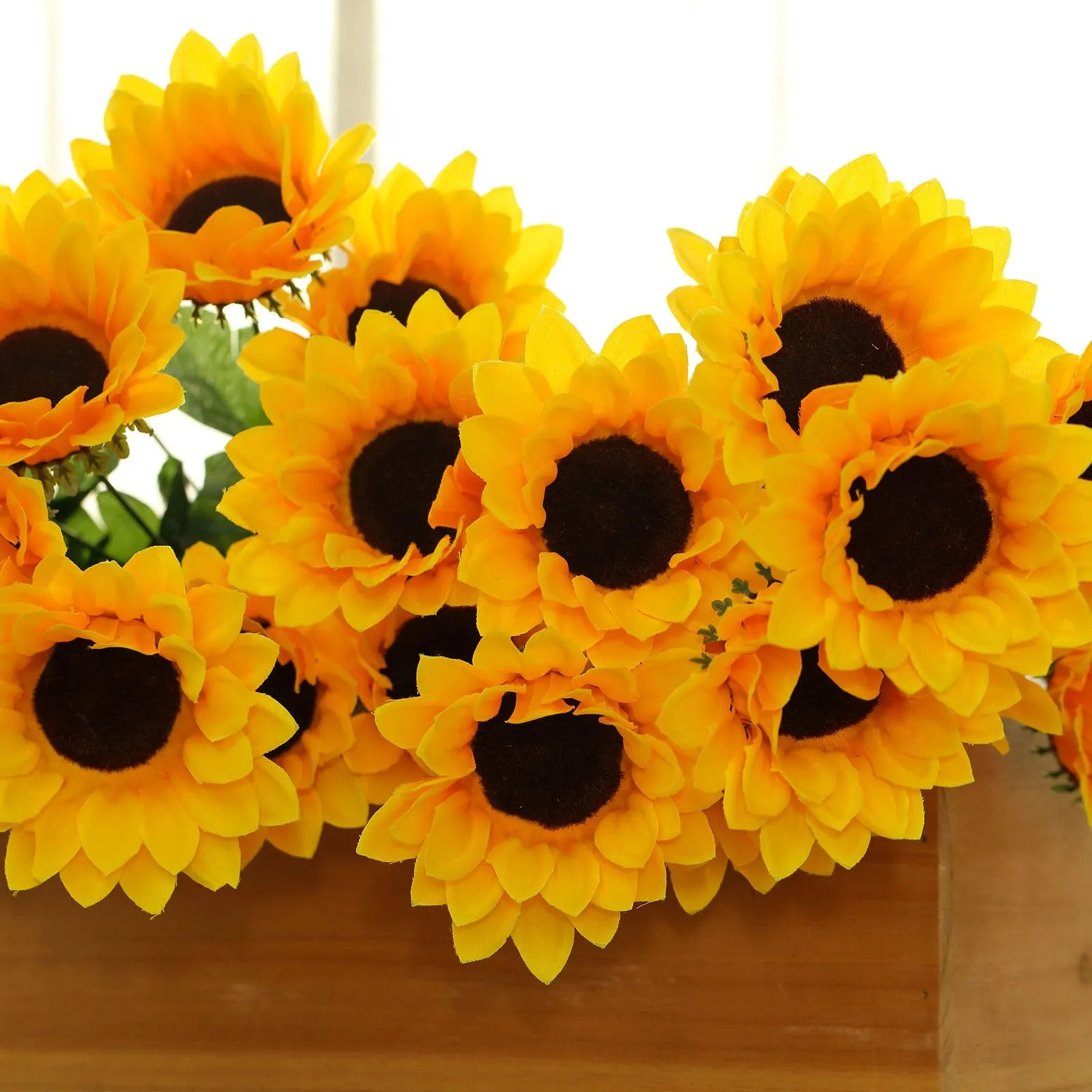 Small Yellow Silk Sunflowers