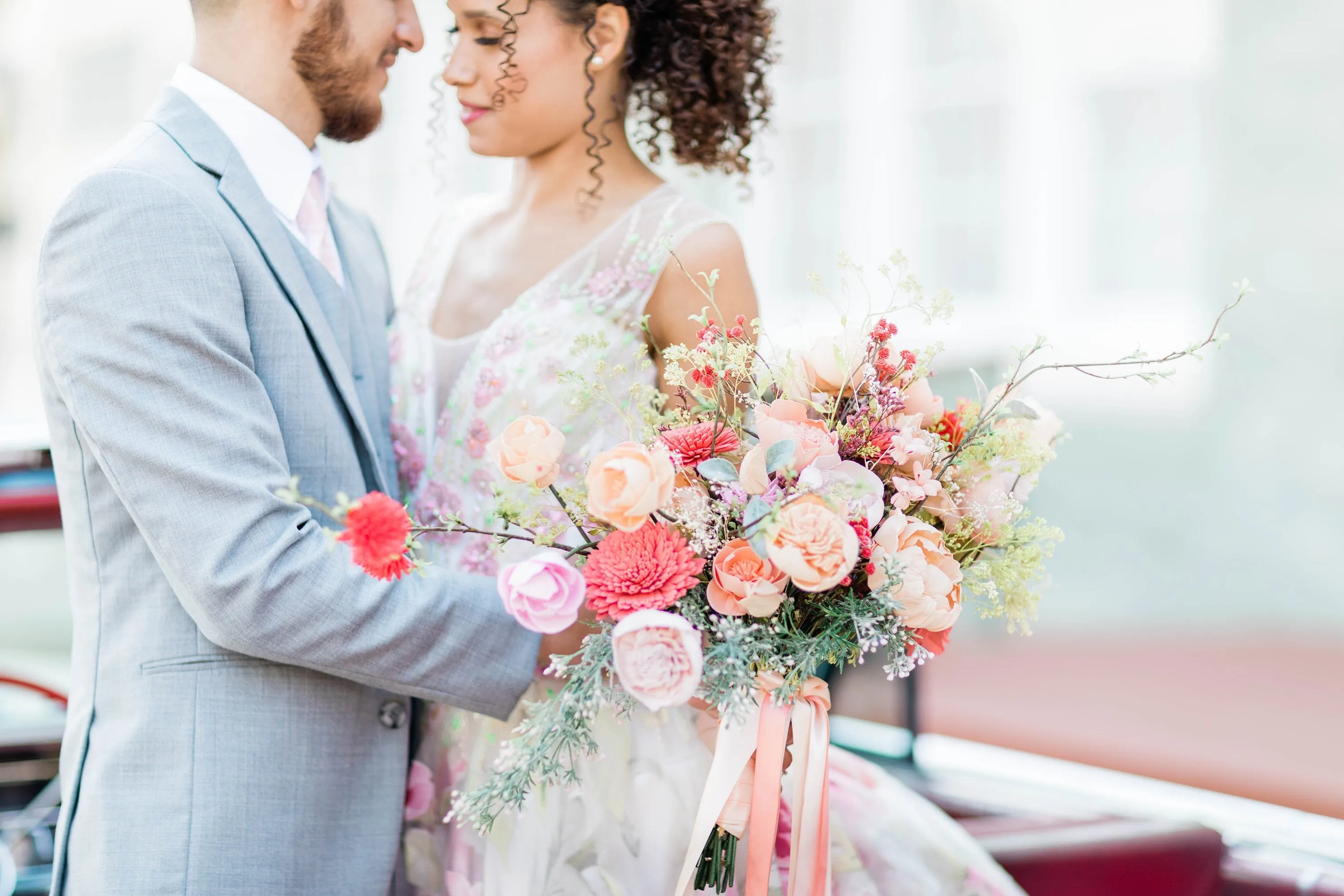 Sprouting Love Asymmetrical Sola Wood Flower Bouquet