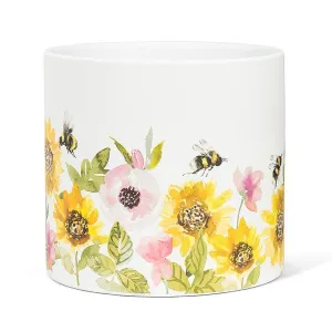 Sunflower & Bees Planter - Large