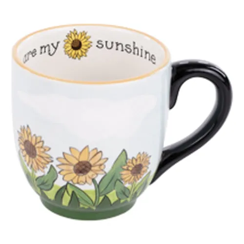 Sunflower Sunshine Ceramic Mug - 16oz Hand-Painted Tribute to Joy